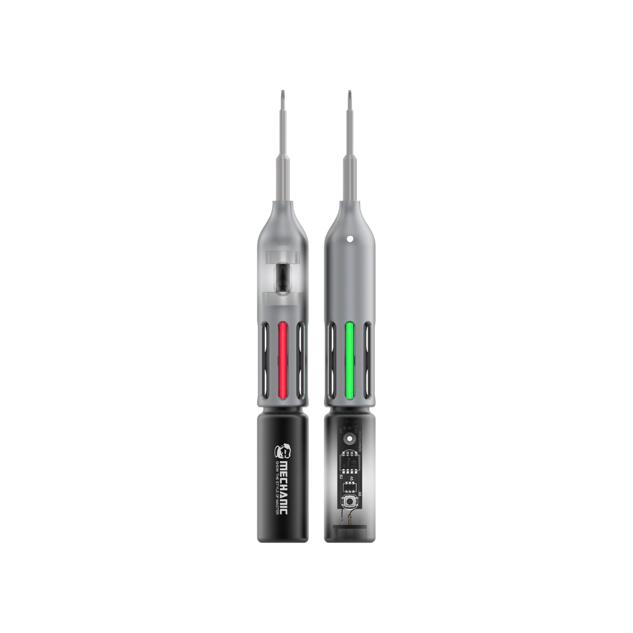 Set 4 surubelnite LED Mechanic Firefly cu statie magnetica de incarcare