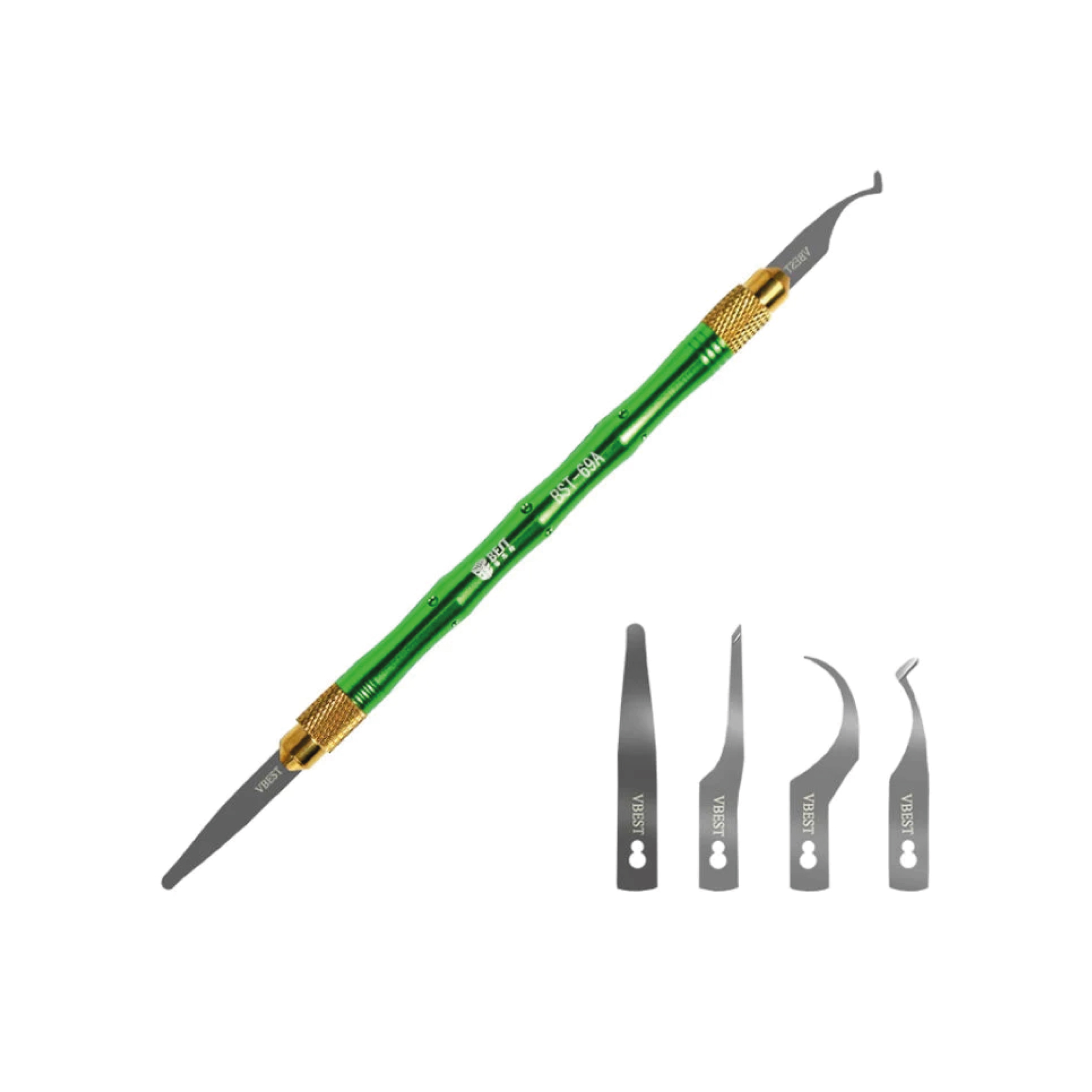 Set spatule micro-soldering multifunctionale 4 lame BST-69A+