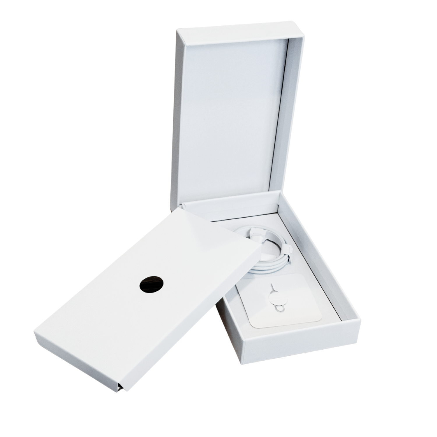 Cutie albă telefon iPhone, Masterbox 50 buc
