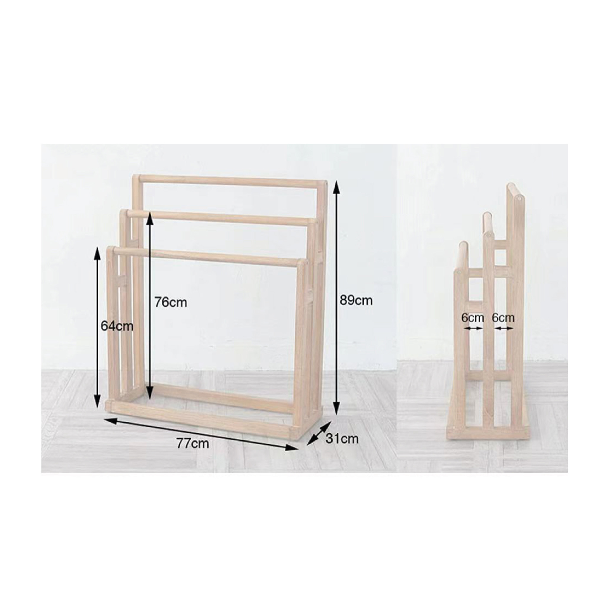 Stand din lemn lanturi / neck straps smartphone, 3 nivele