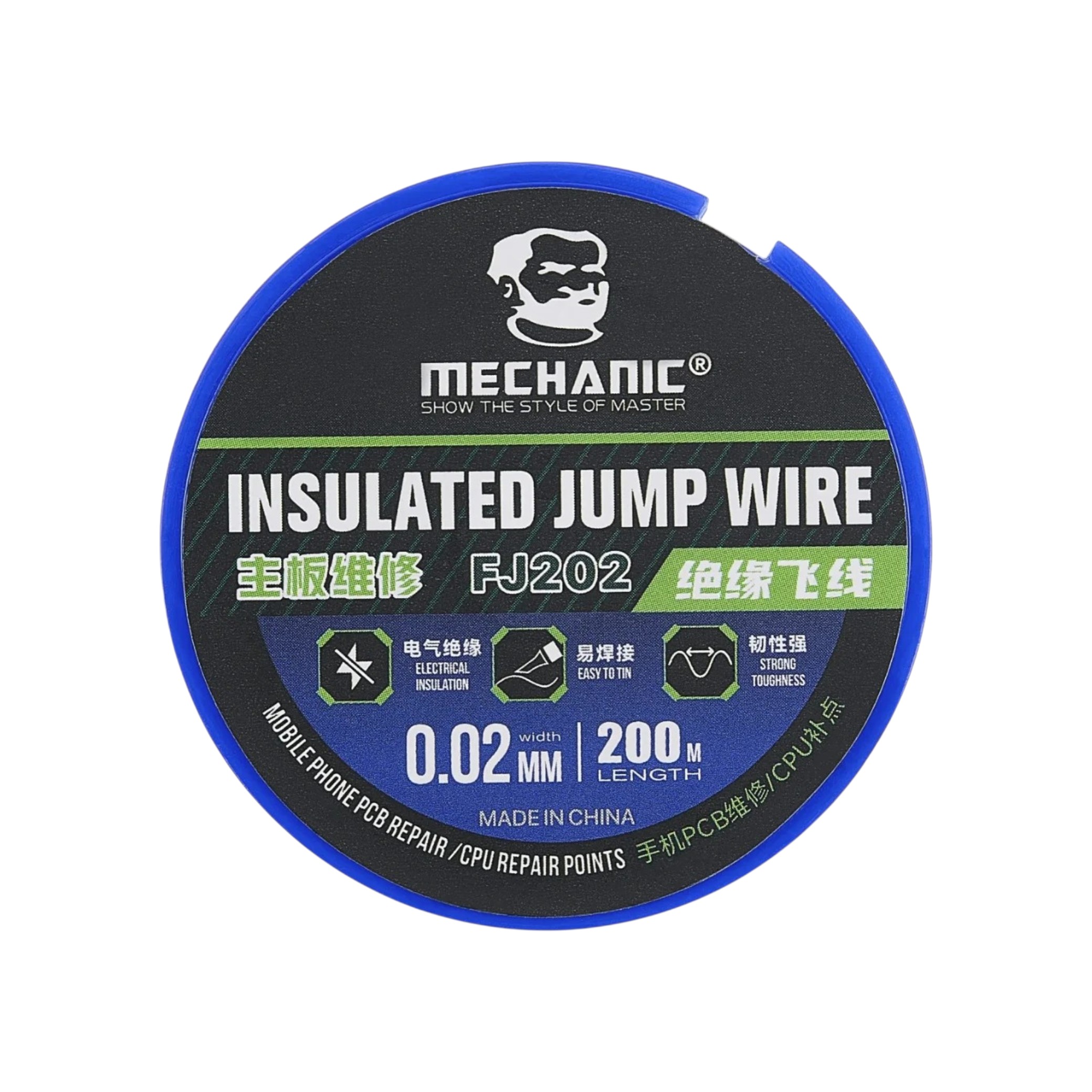 Sarma izolata verde 0.02mm 200m Mechanic FJ202