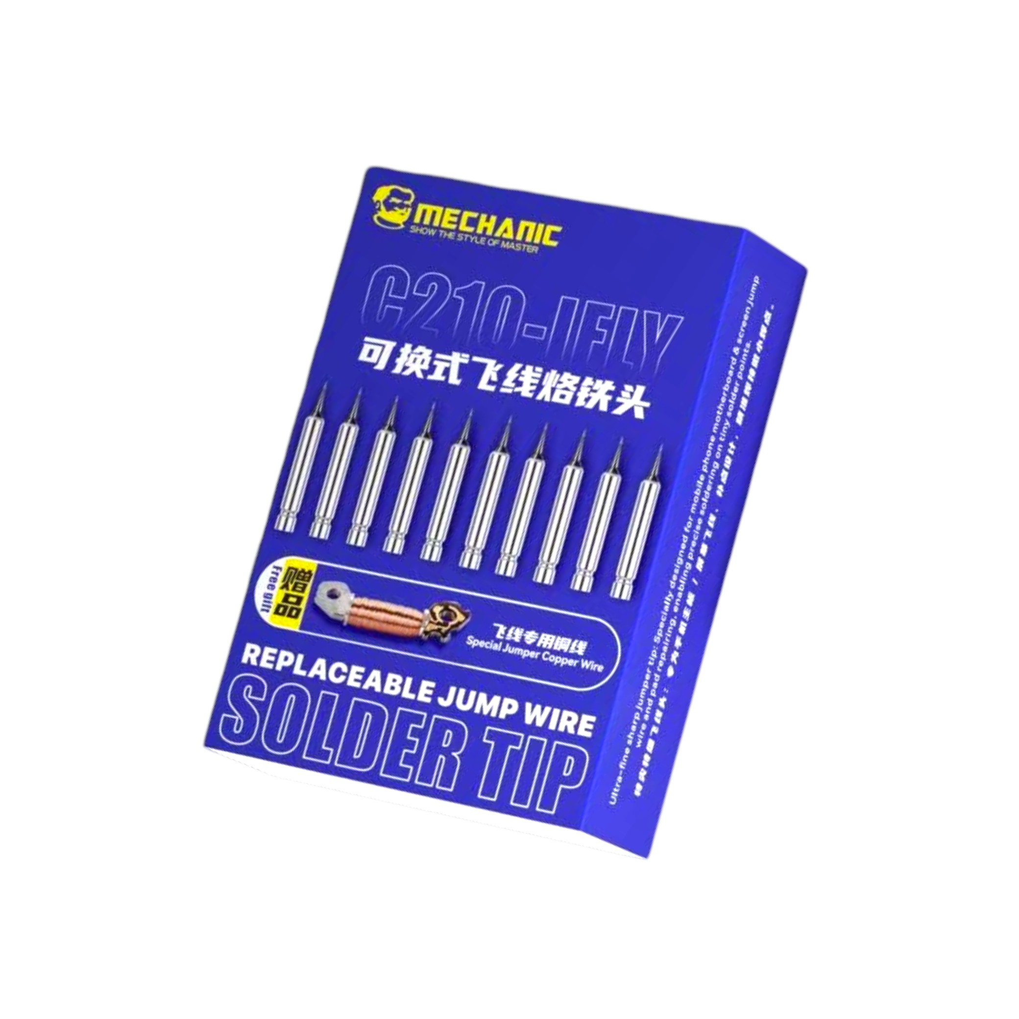Set 10 varfuri letcon interschimbabile C210-IFLY 0.1 mm
