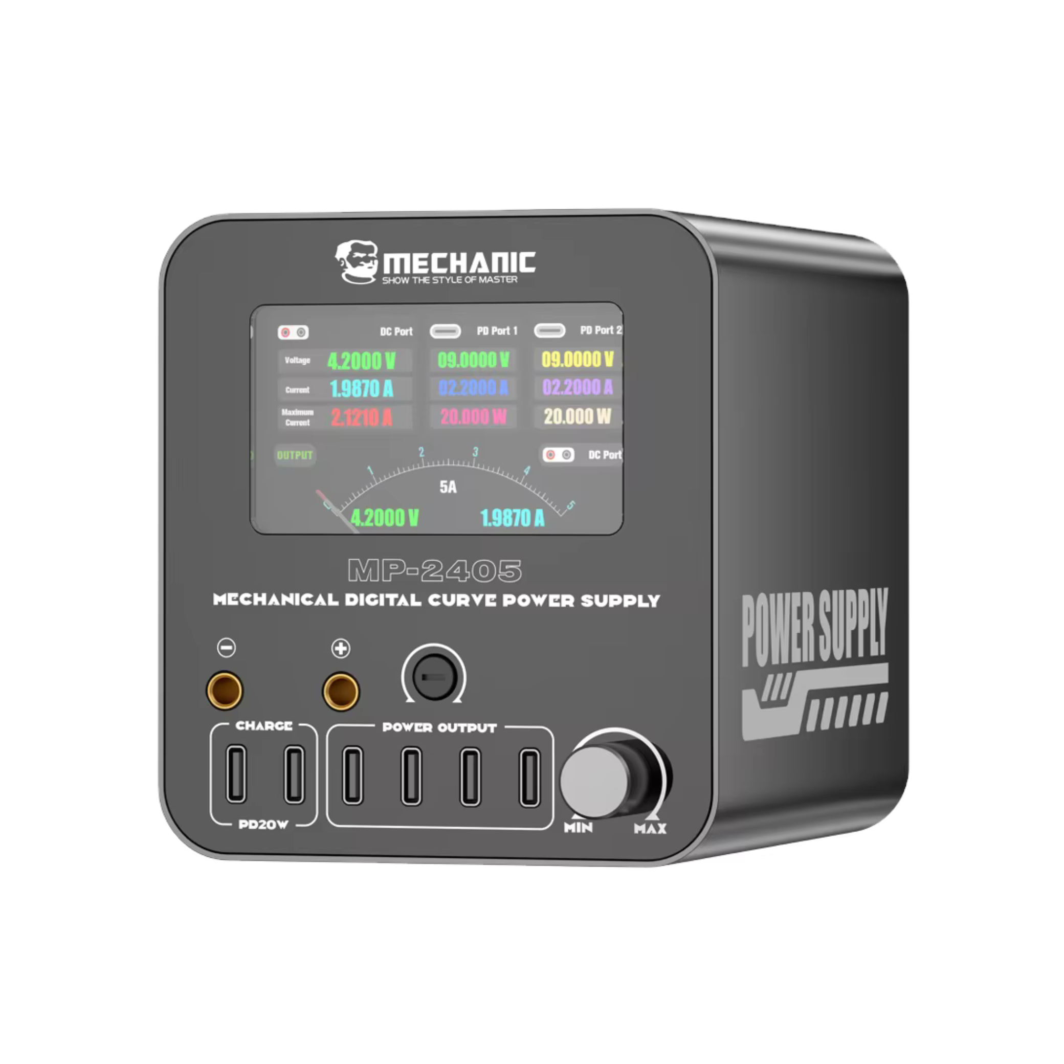 Sursa de alimentare digitala Mechanic MP-2405 cu afisare curba 24V/5A