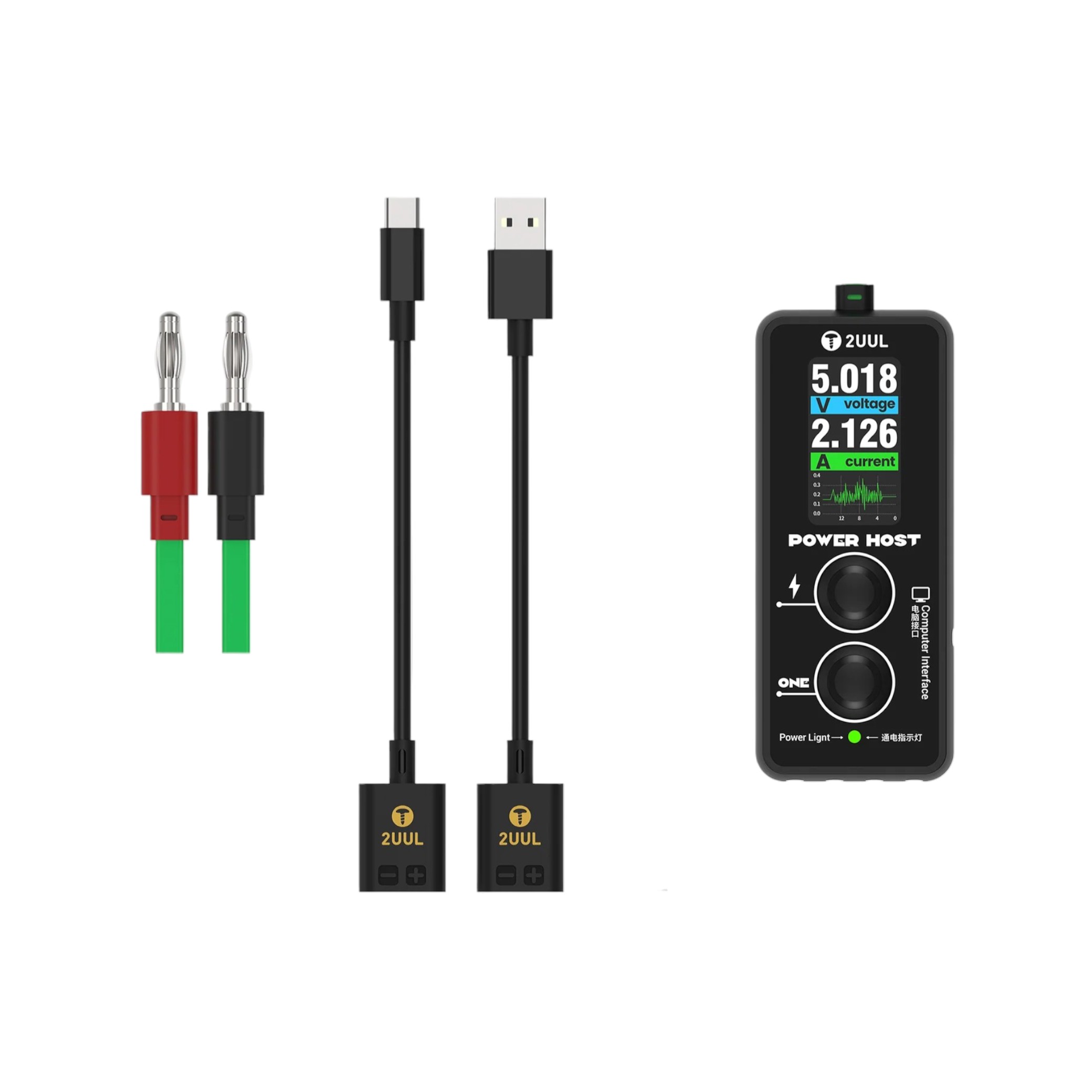 Tester USB ampermetru/voltmetru 2UUL PW15 cu diagnoză