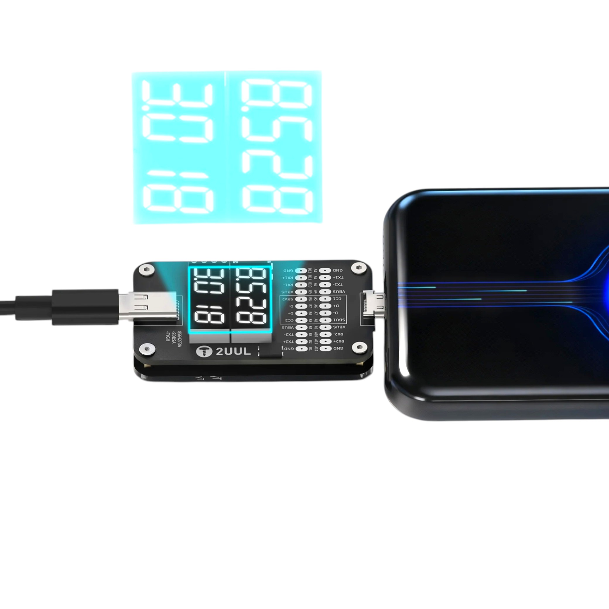 Tester diagnostic USB-C 2UUL PW32 cu diagnoză