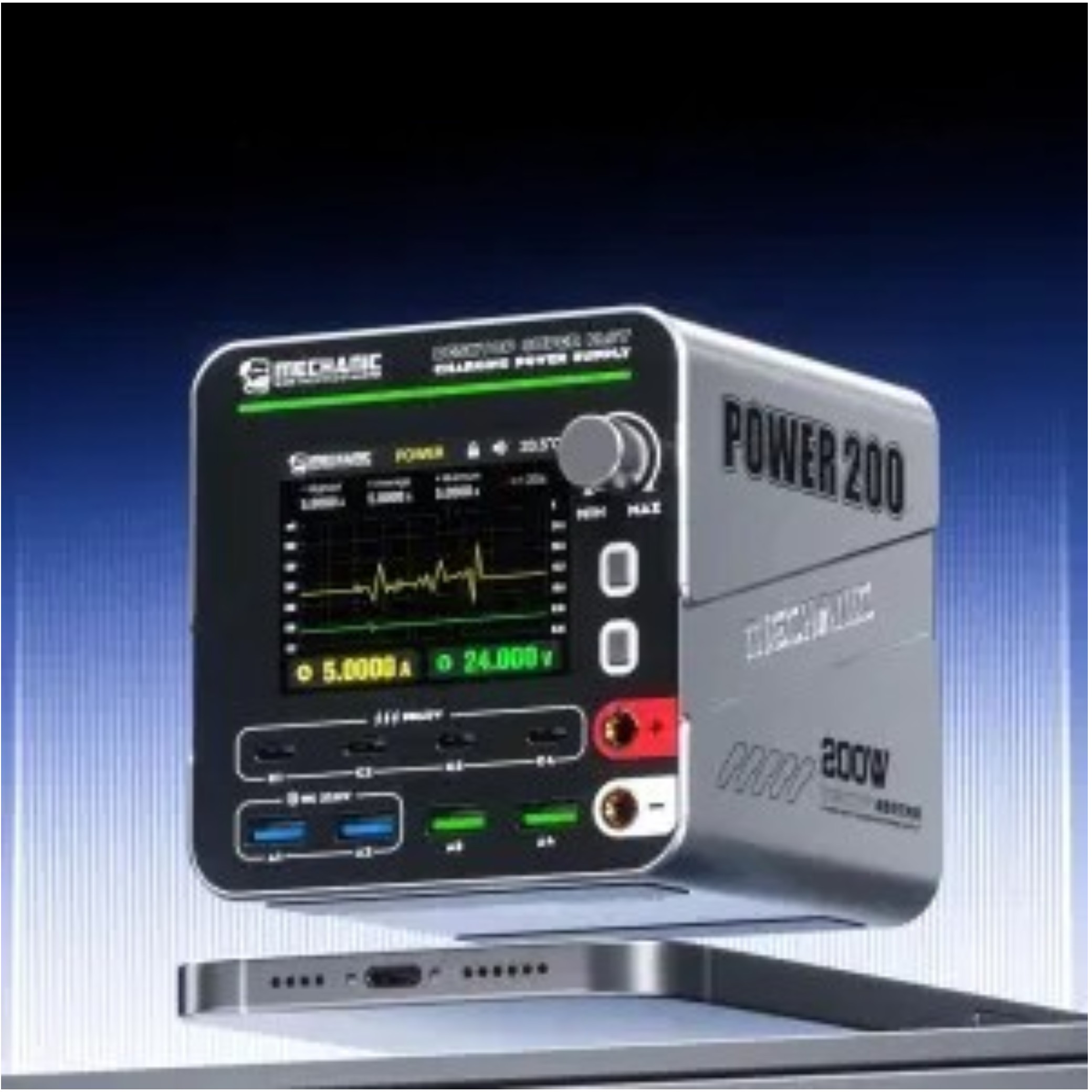 Statie de incarcare rapida Mechanic Power 200 200W GaN