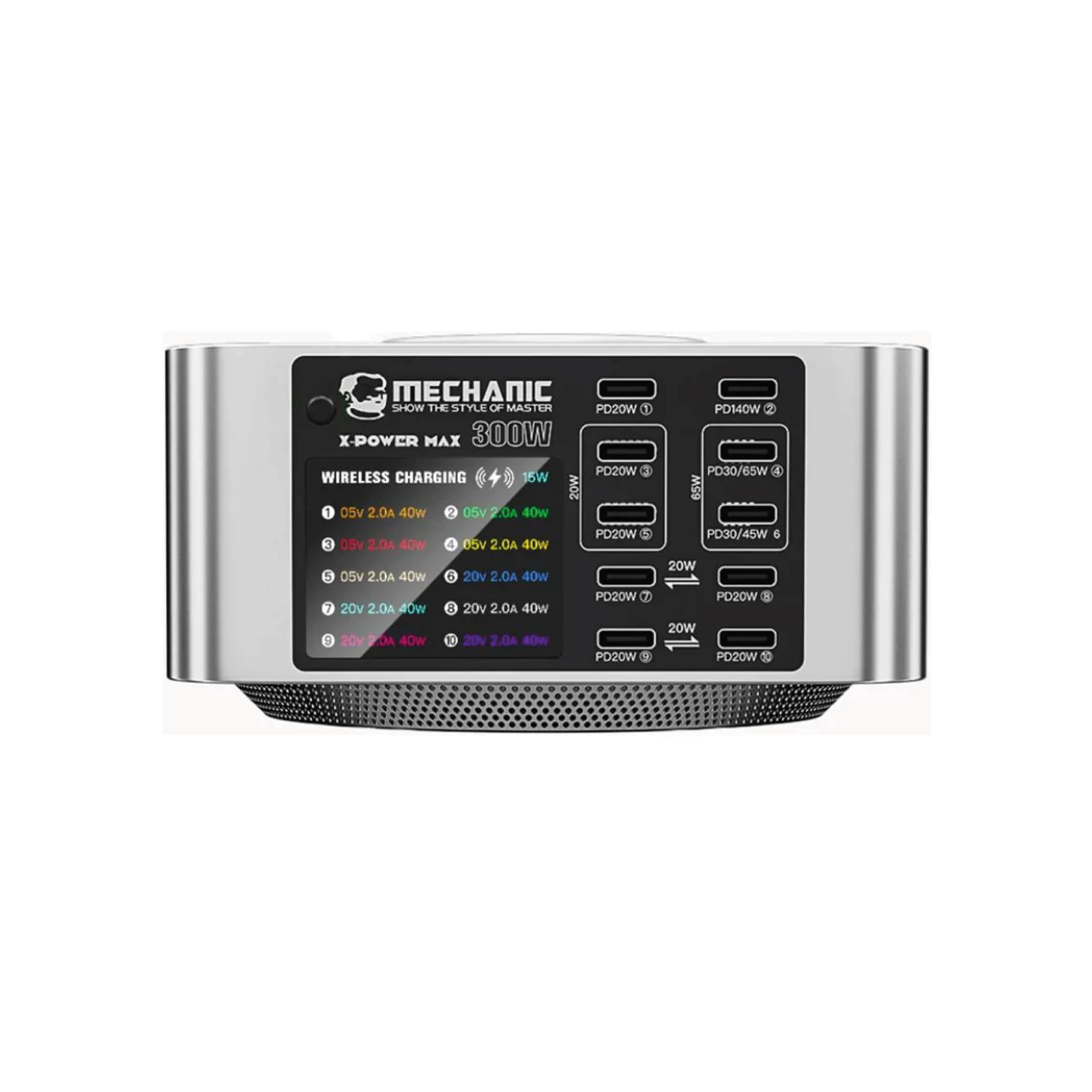 Statie de alimentare si incarcare wireless Mechanic X-Power Max 300W cu diagnoză