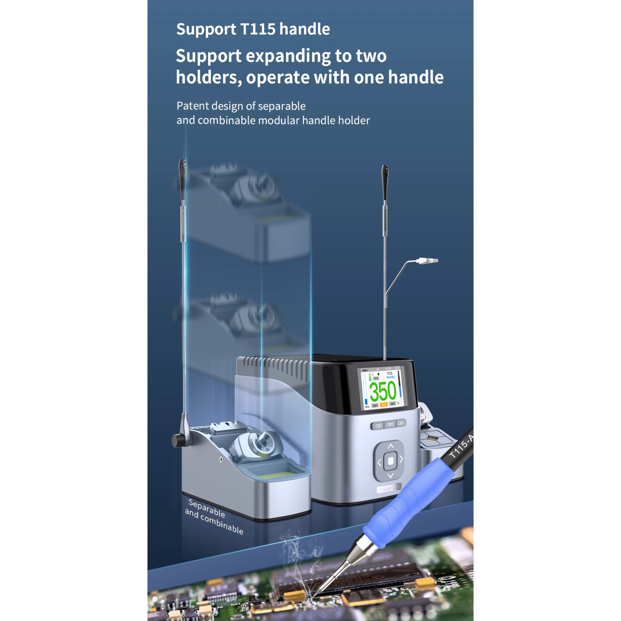 Statie inteligenta de microsudura Aixun T405-115 100W