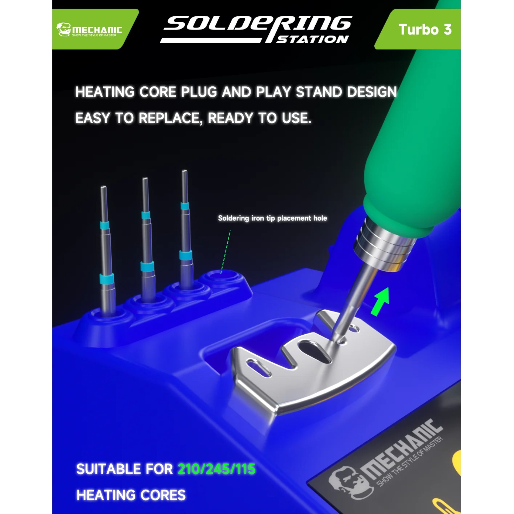 Statie Microsoldering Precision Nano Mechanic TURBO 3 220V
