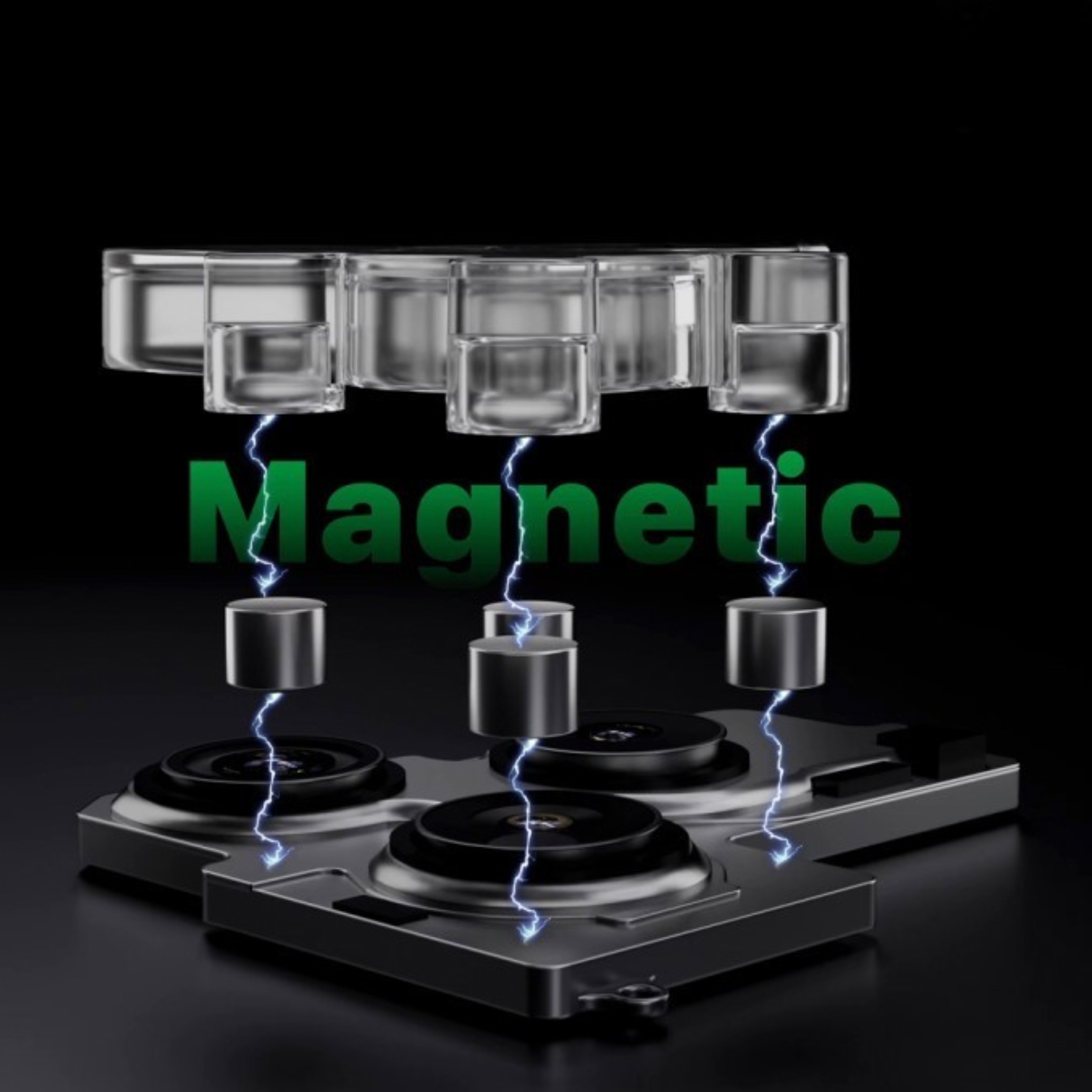 Set 4 protecții magnetice cameră anti-lumină albastră iPhone 6-17 serii