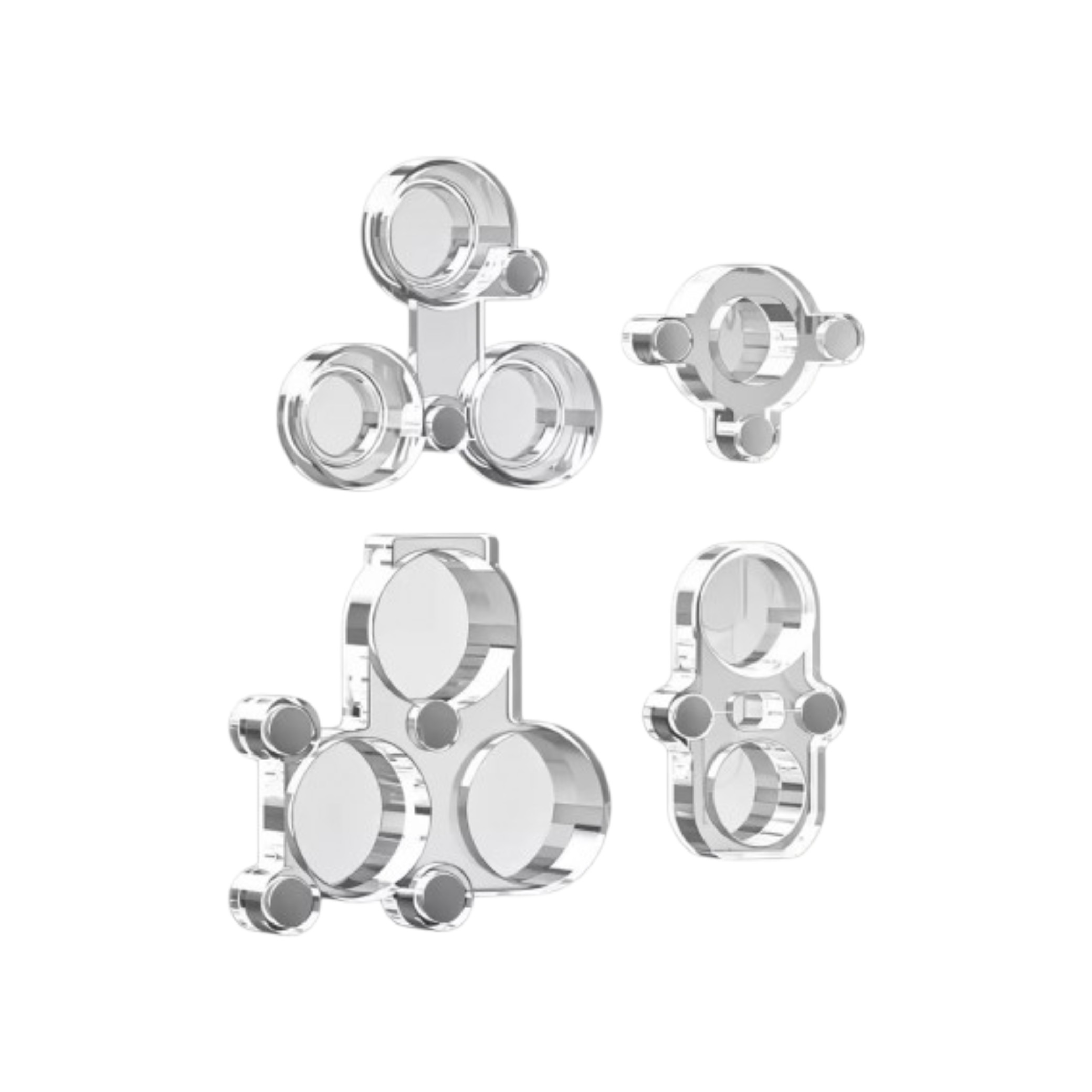 Set 4 protecții magnetice cameră anti-lumină albastră iPhone 6-17 serii