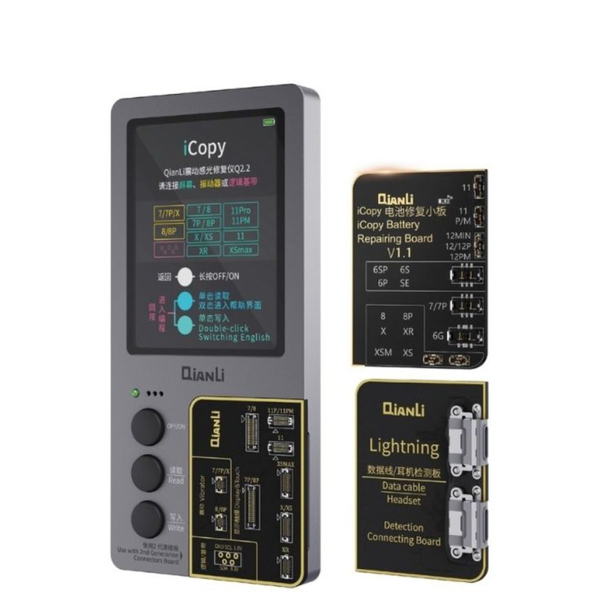 Programator Qianli iCopy Plus V2.2 Baterie + True Tone