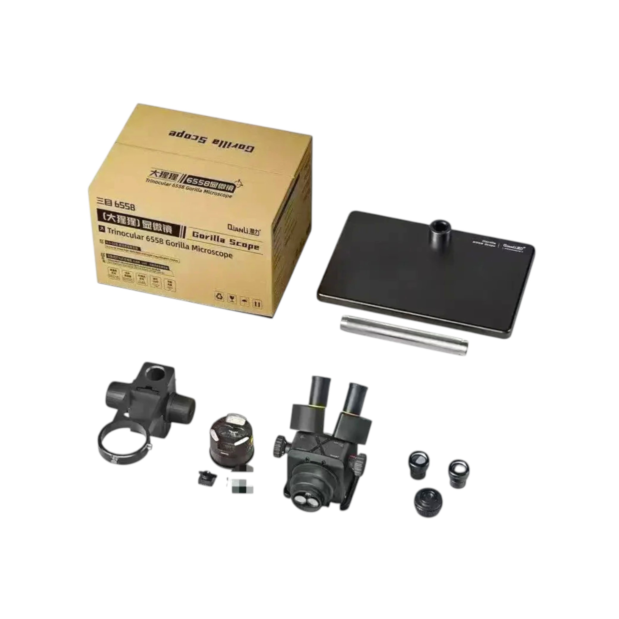 Microscop trinocular Qianli 6558 Gorilla 6.5X-58X