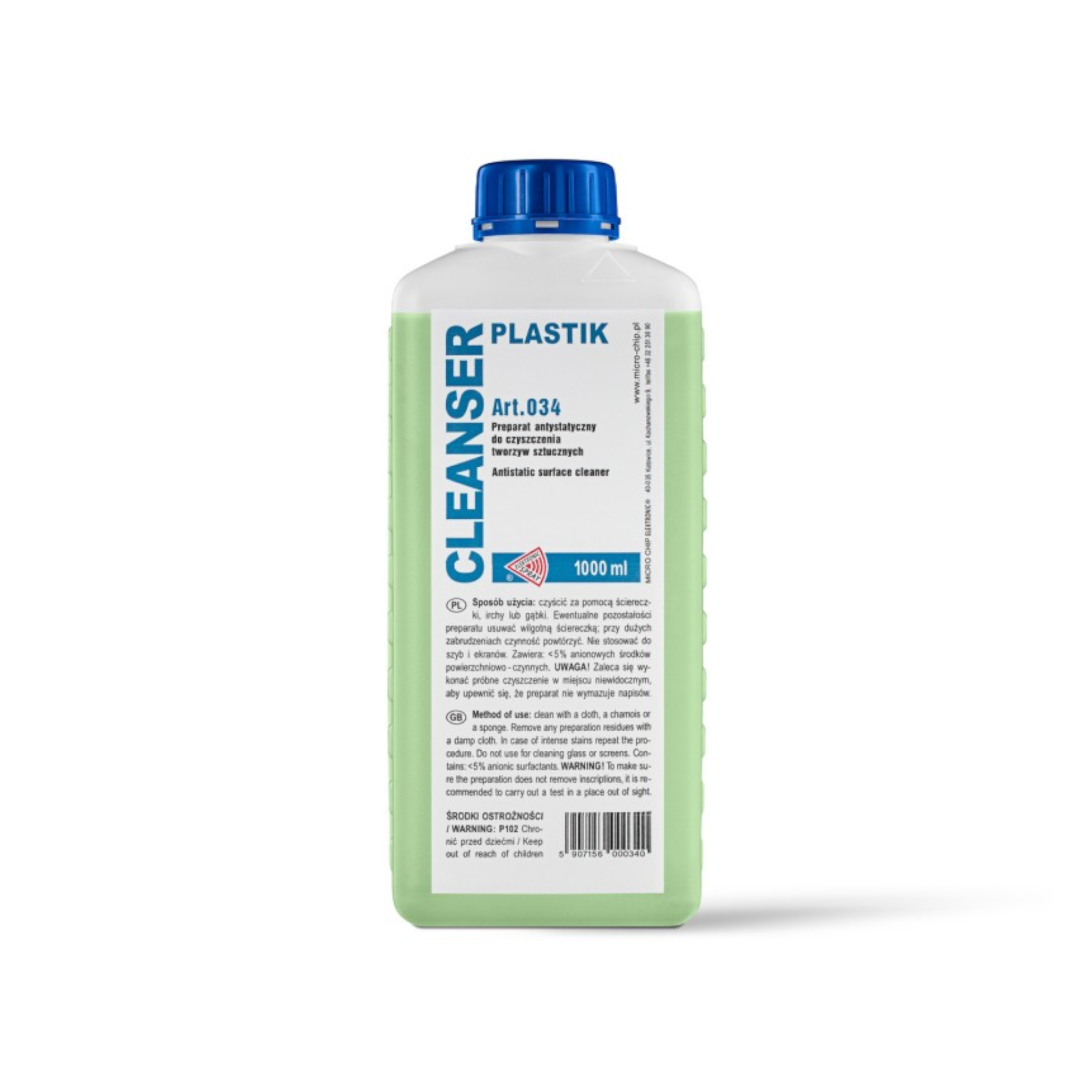 MCE Soluție curățare suprafețe din plastic 1000ml