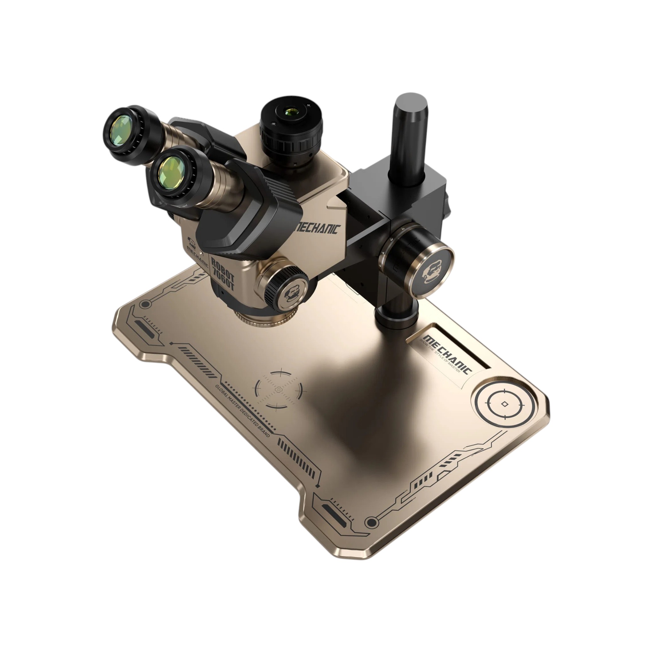 Microscop stereo trinocular Mechanic ROBOT 7060T-TG 7X-60X