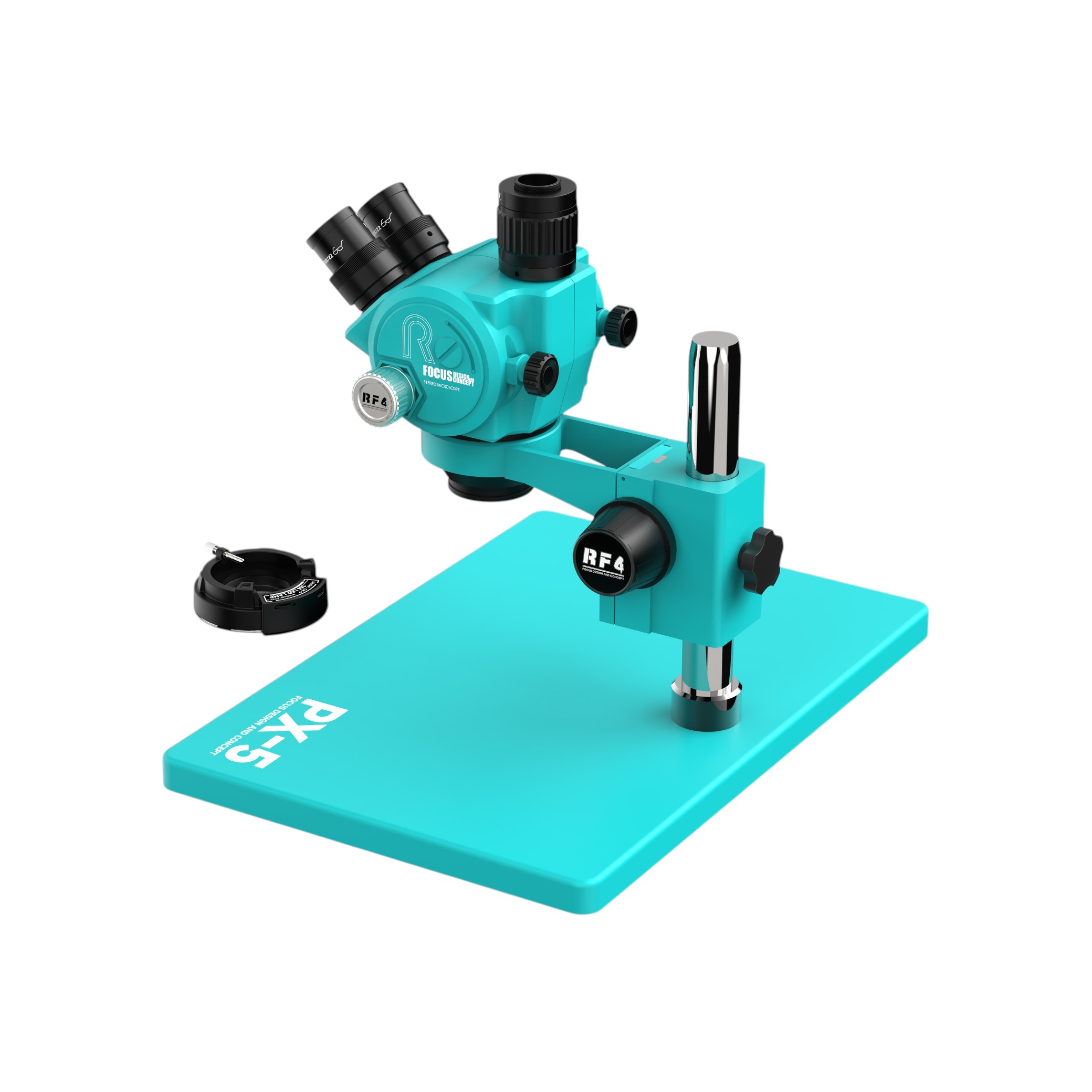 Microscop stereo trinocular 5-50X PX-5