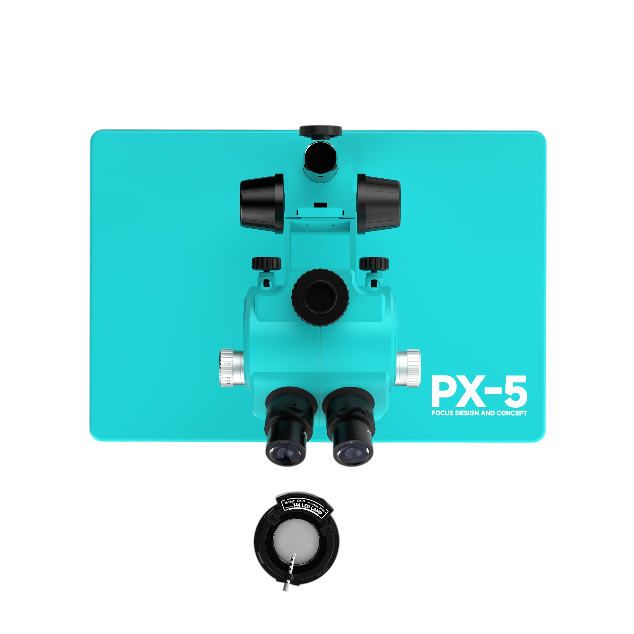 Microscop stereo trinocular 5-50X PX-5