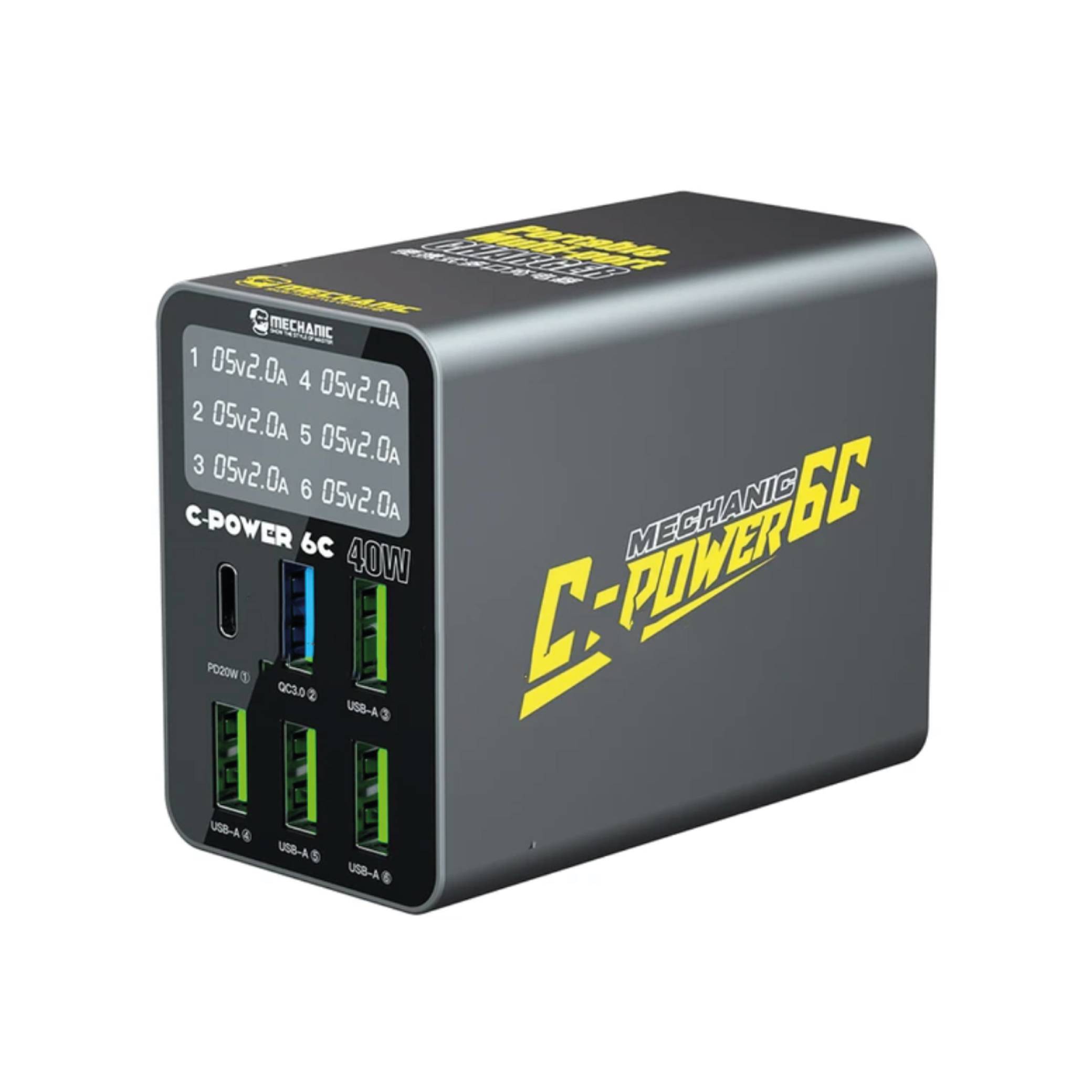 Incarcator multi-port Mechanic C-POWER 6C 40W