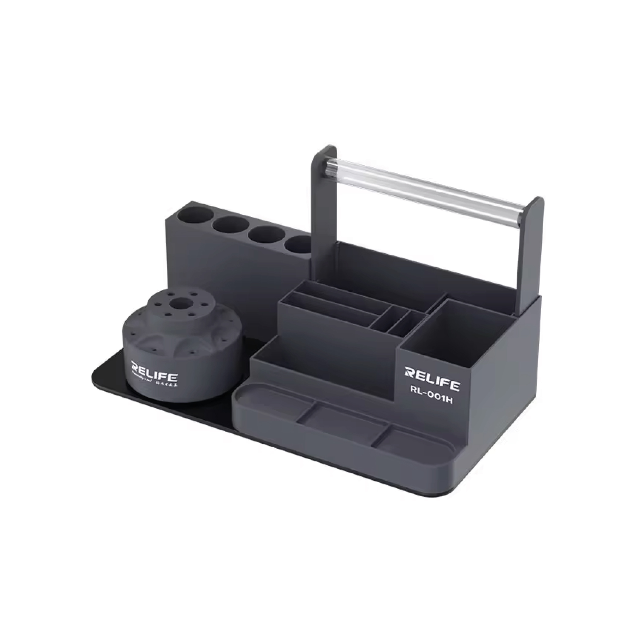 Cutie depozitare cu suport rotativ magnetic ReLife RL-001H Negru