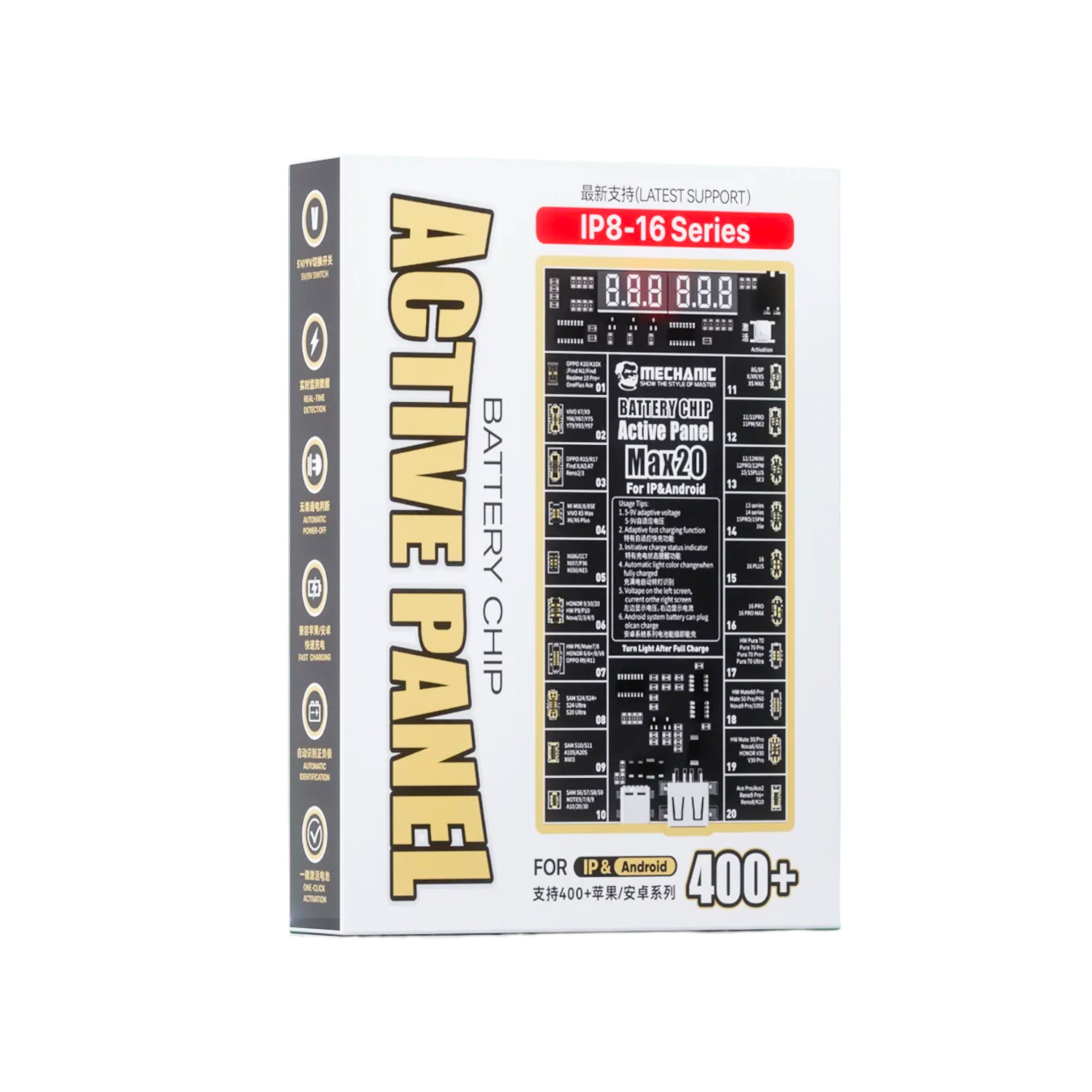 Card activare baterie MECHANIC Max 20 iPhone si Android