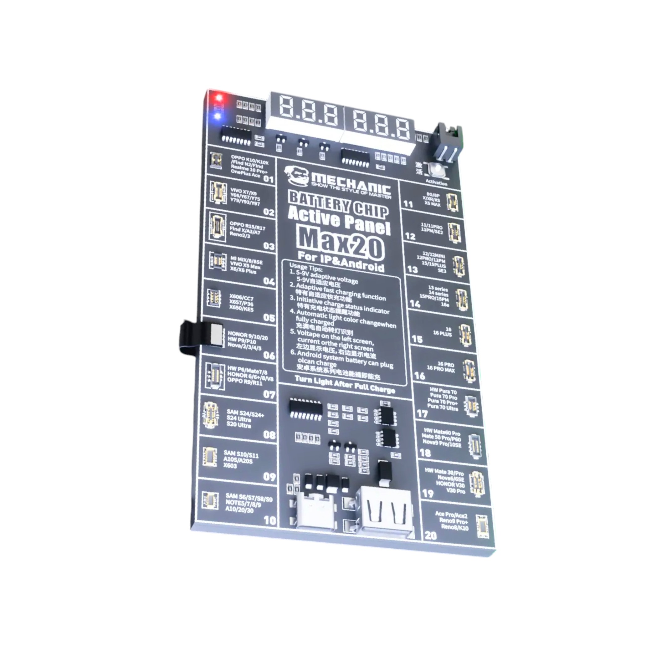Card activare baterie MECHANIC Max 20 iPhone si Android