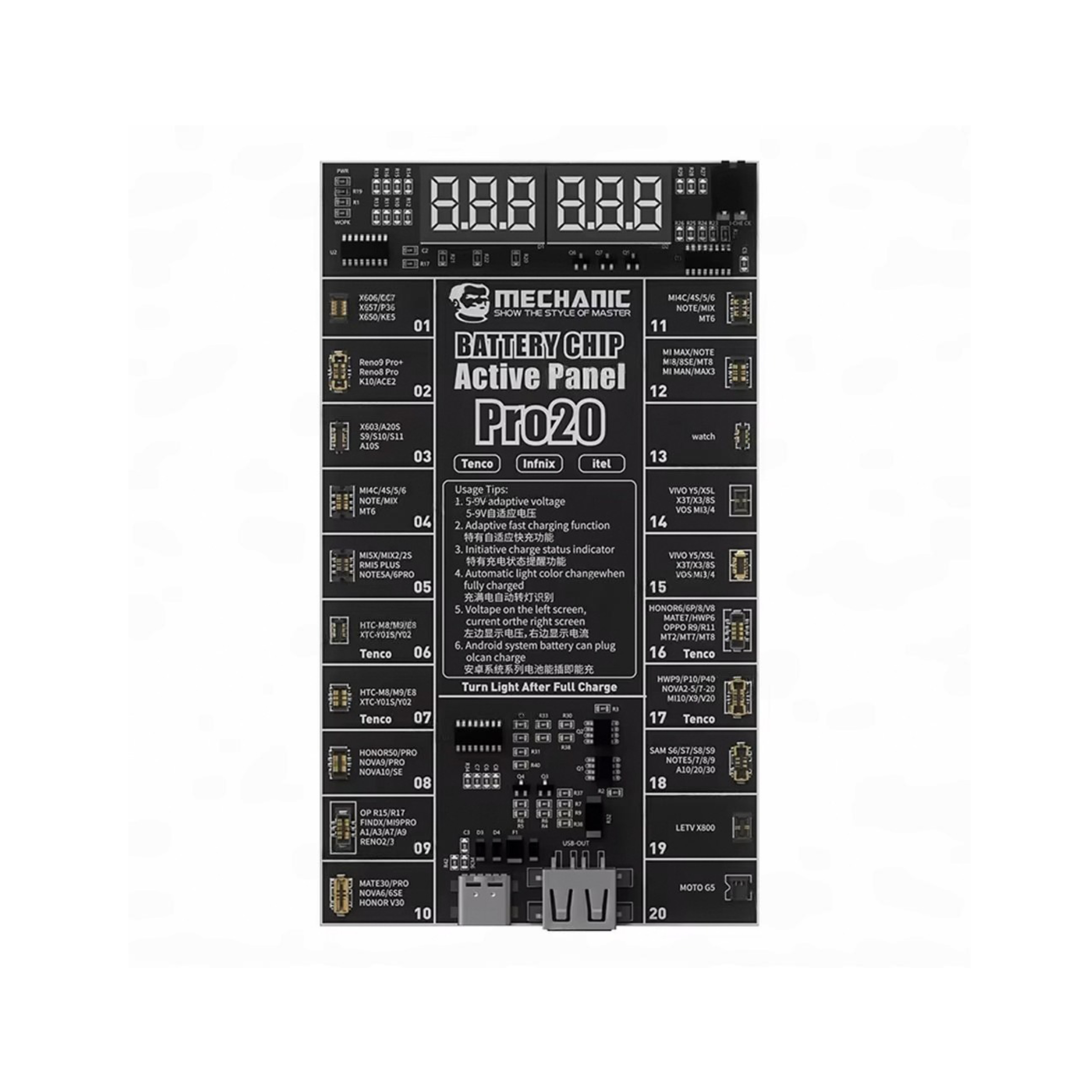 Card activare baterie fast charge Mechanic Pro20