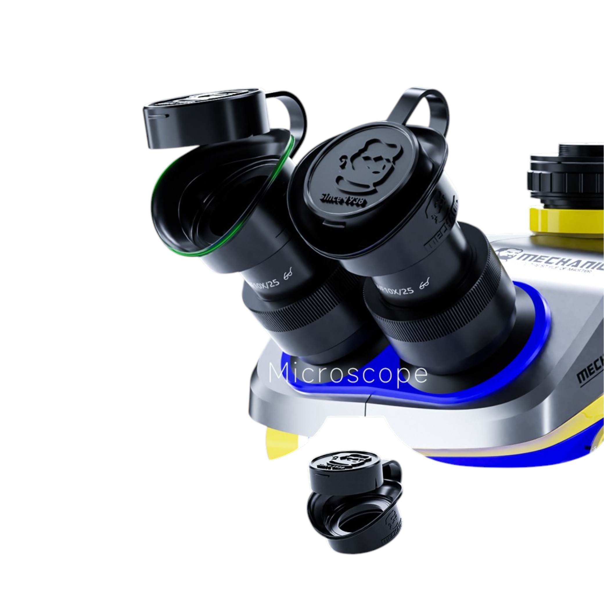 Capac silicon antipraf ocular microscop, gri