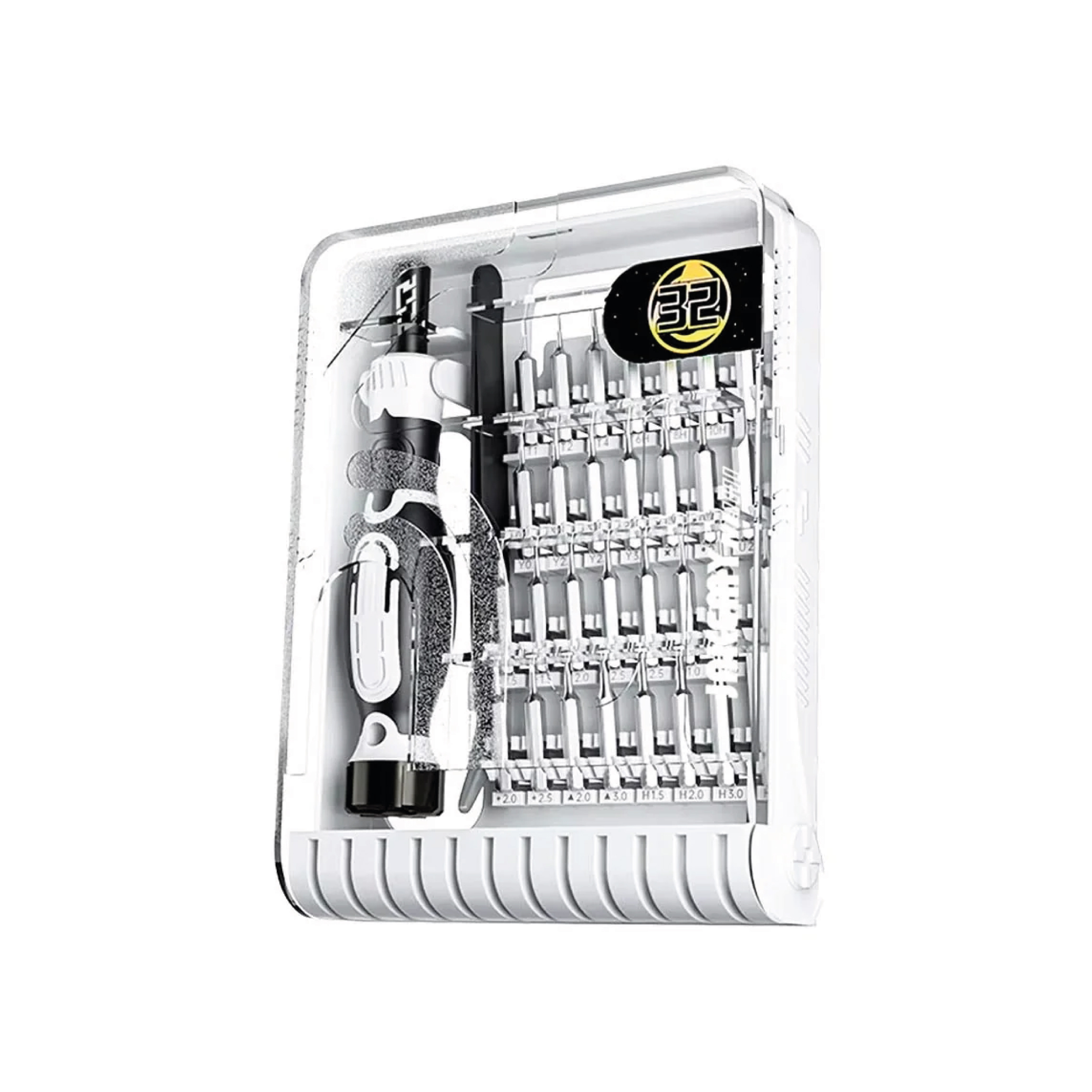 Set surubelnite de precizie Jakemy JM-8189B 32 in 1 cu penseta, White