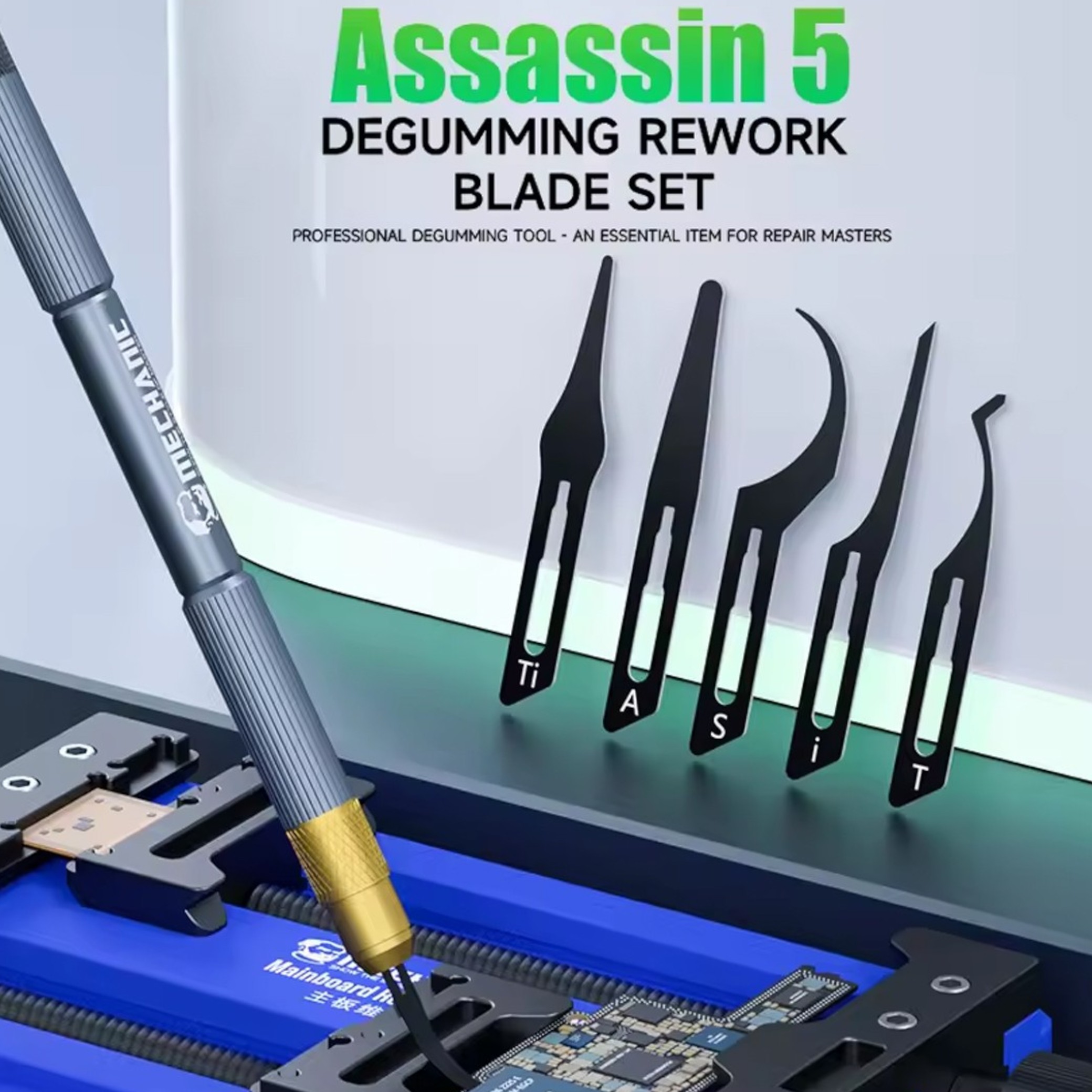 Set unelte multifunctionale 5-in-1 Mechanic Assassin-5 degumming si curatare IC