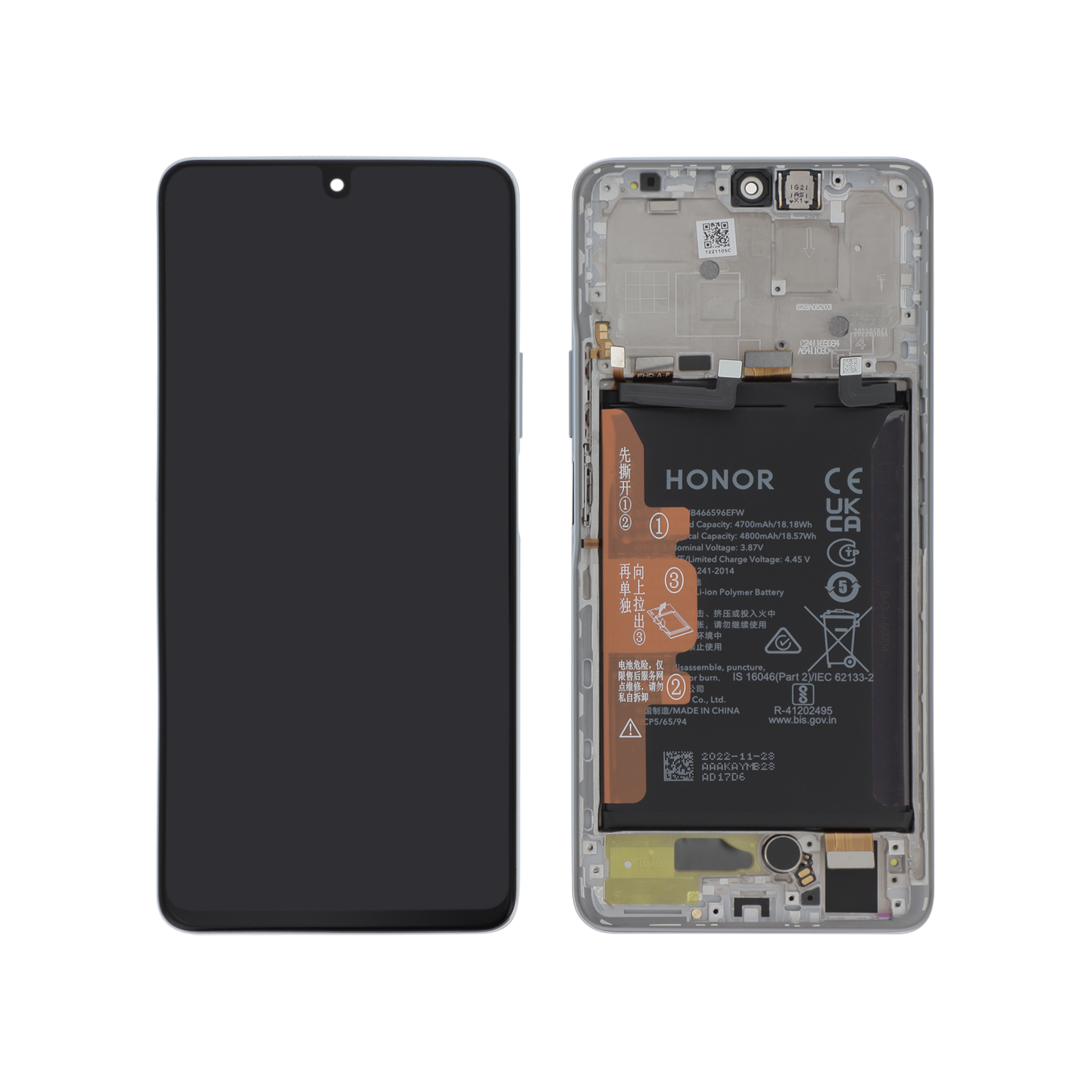 Display complet Honor Magic 4 Lite 4G Silver Service Pack
