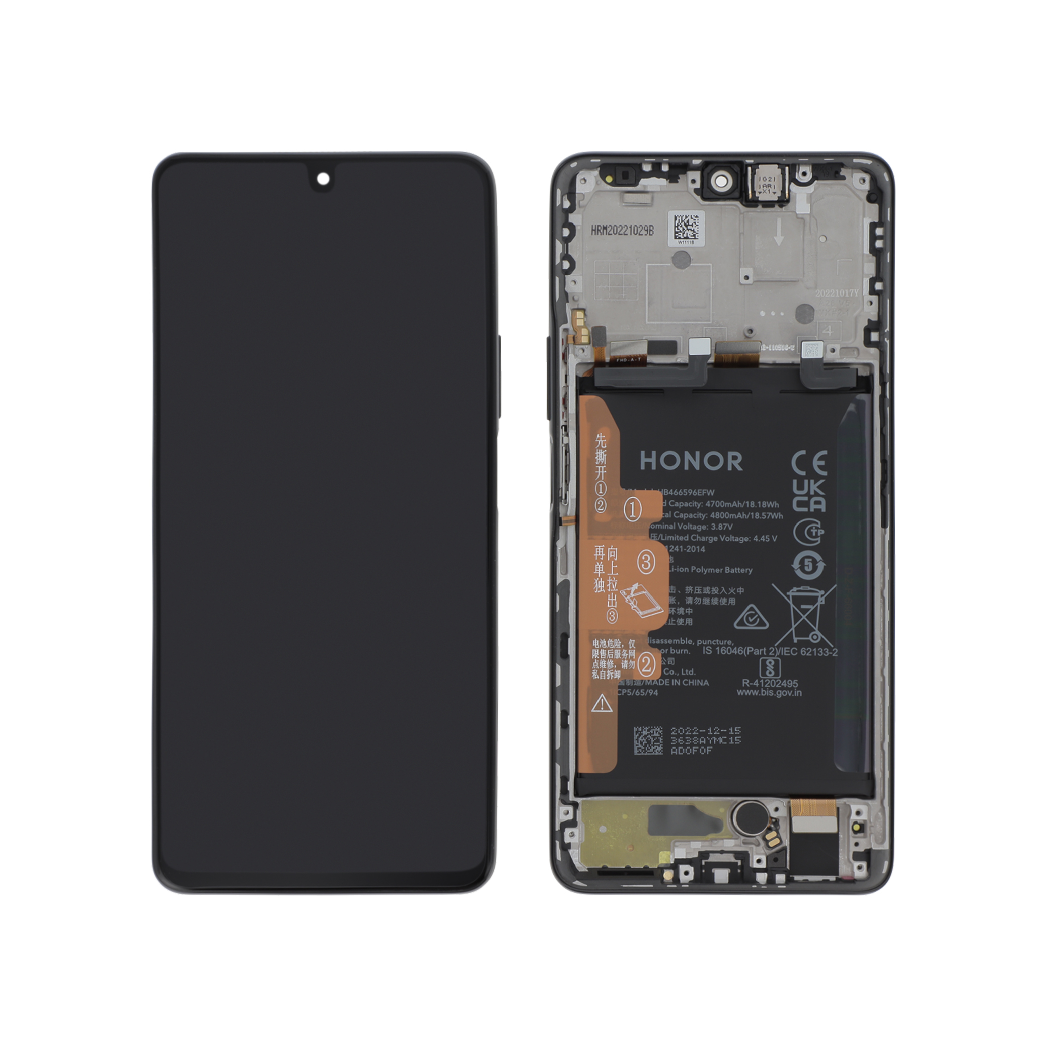 Display complet Honor Magic 4 Lite 4G Black Service Pack