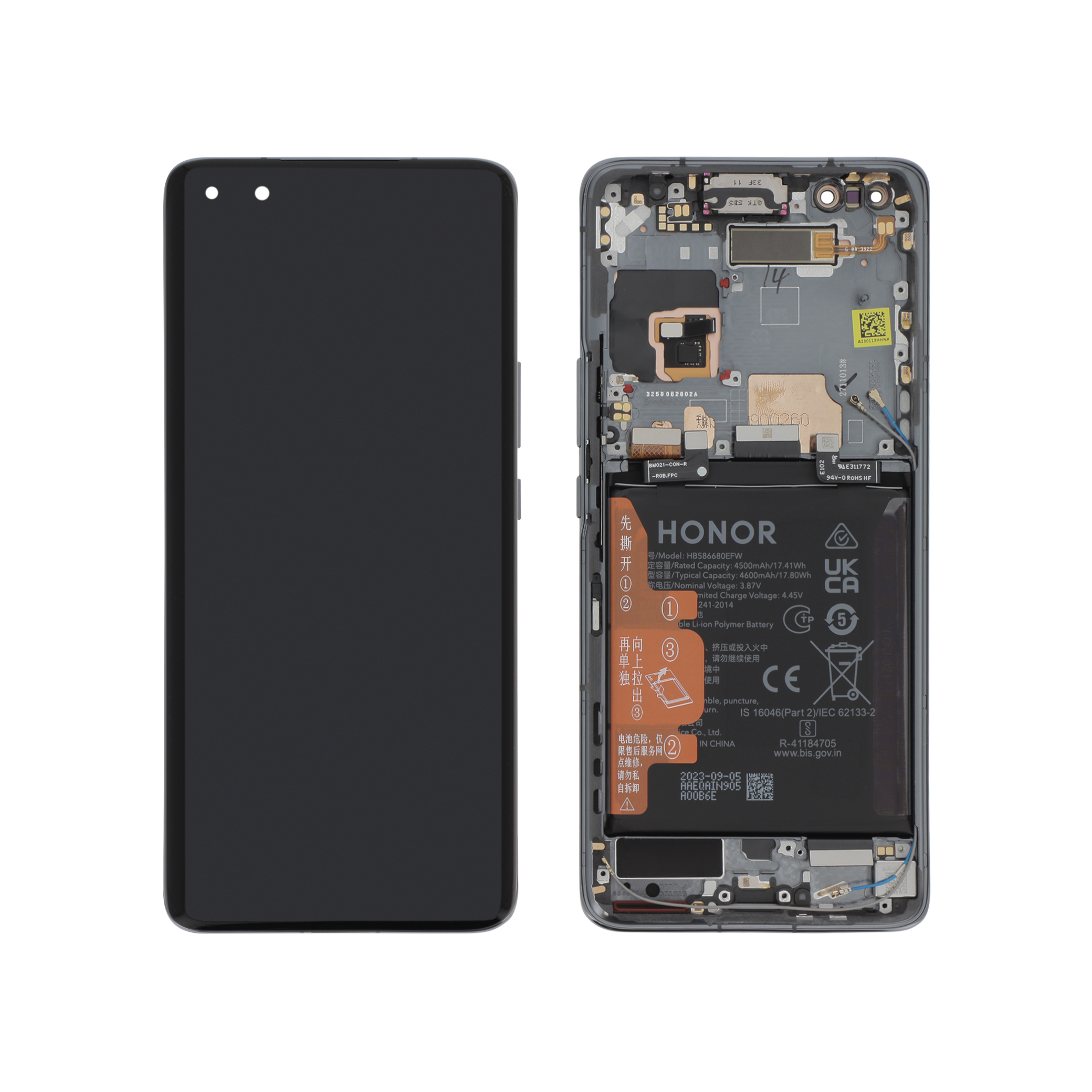 Display complet Honor Magic 4 Pro Black Service Pack