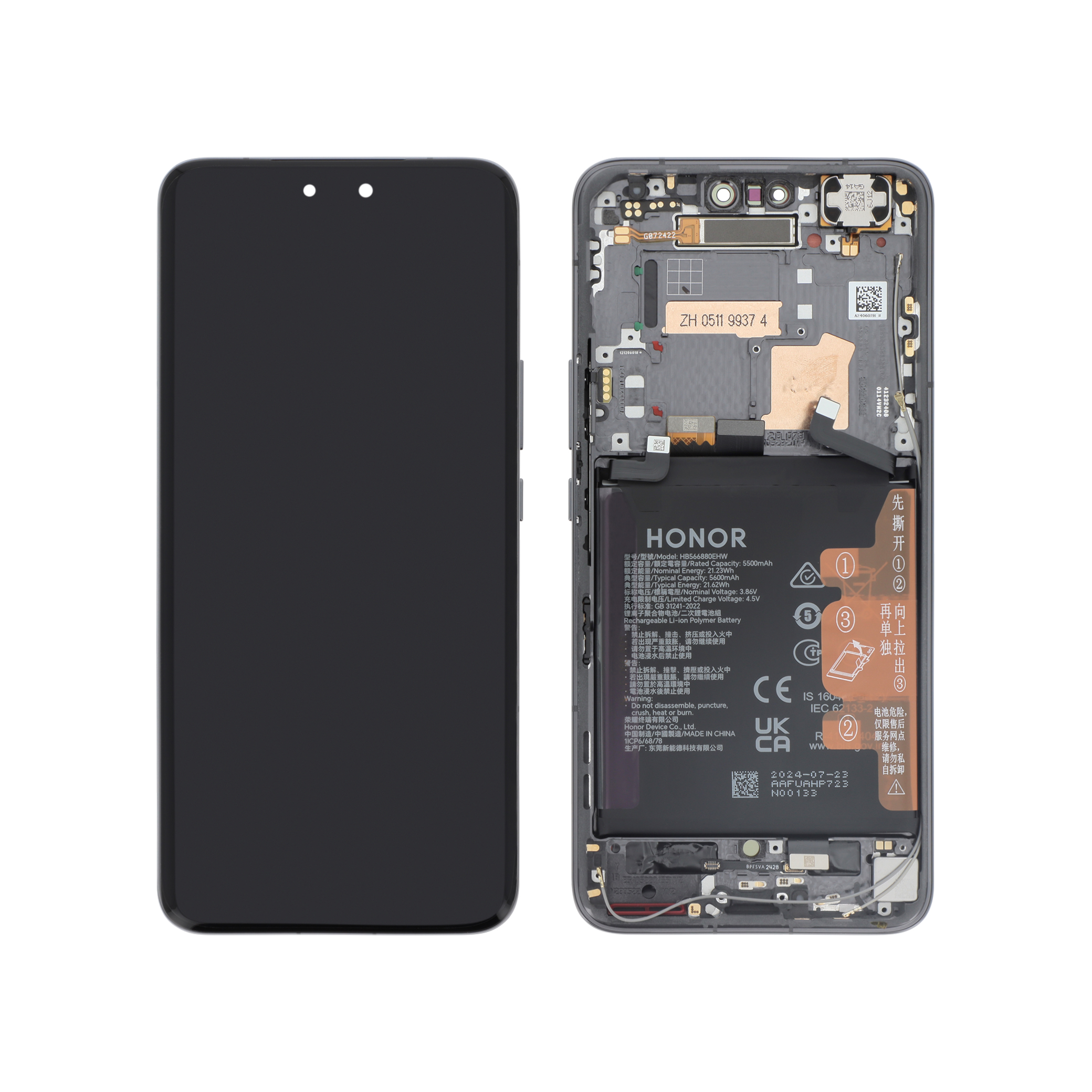 Display complet Honor Magic6 Pro Black Service Pack