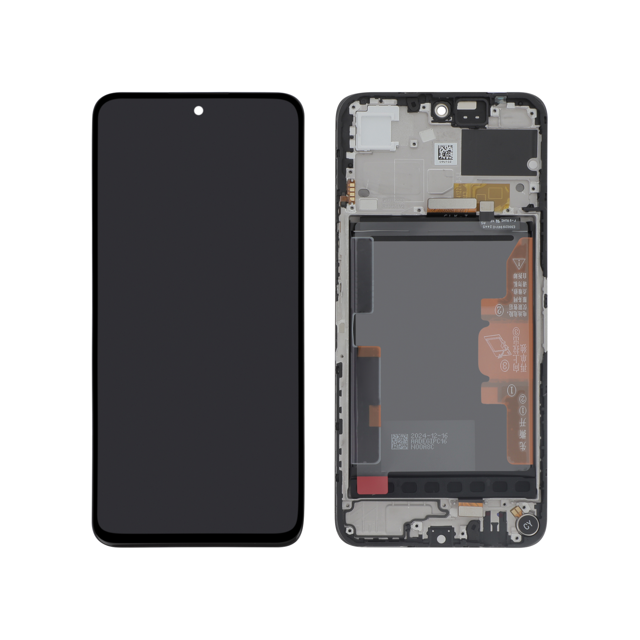 Display complet Honor 200 Smart Negru Service Pack