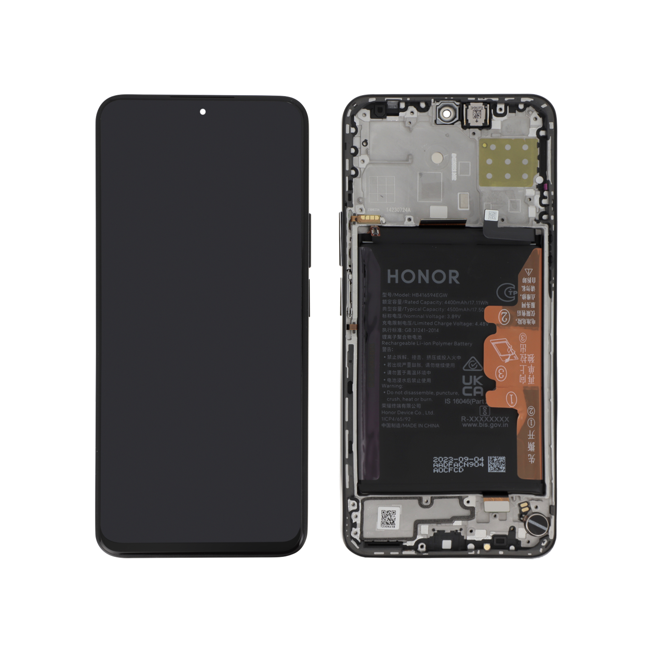 Display complet Honor 90 Lite / X8a Black Service Pack