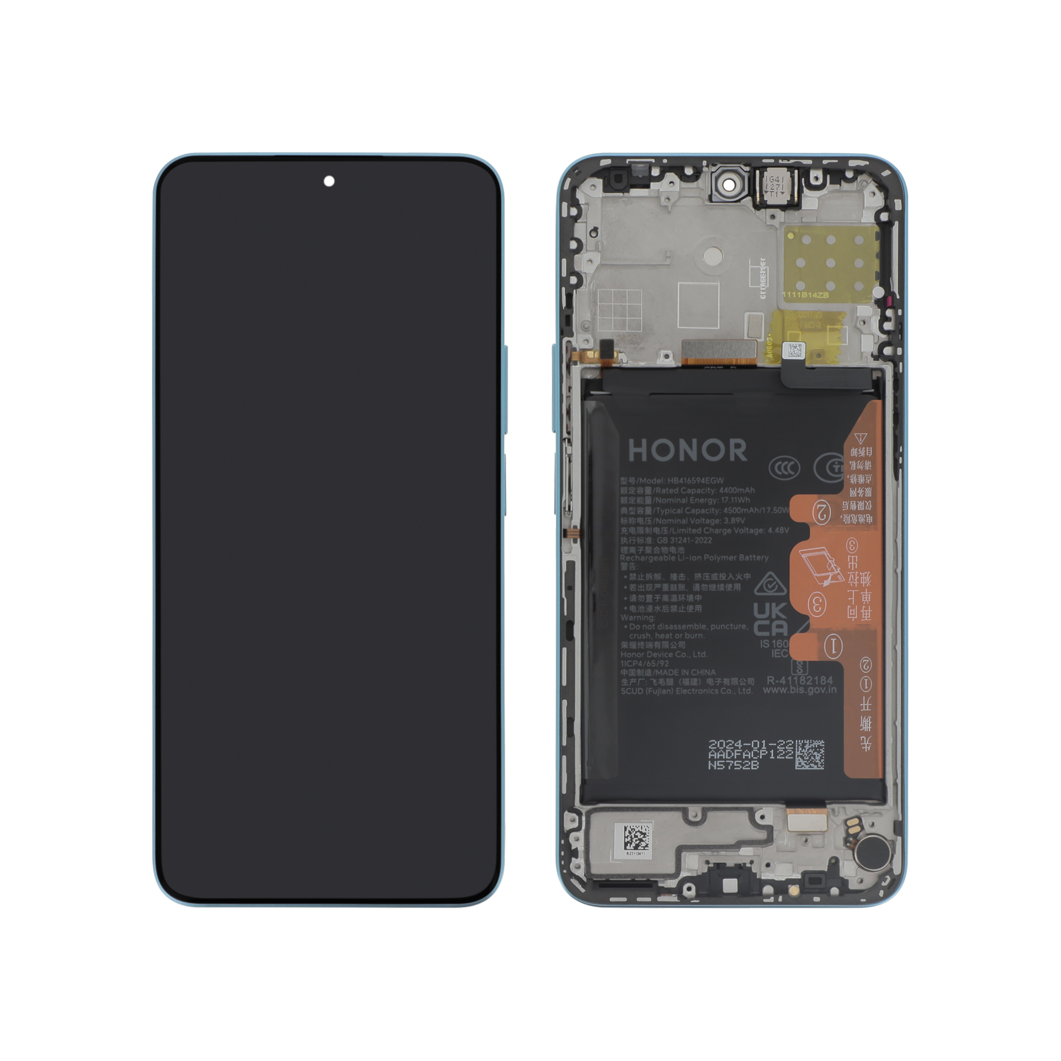 Display complet Blue Honor 90 Lite / X8a Service Pack