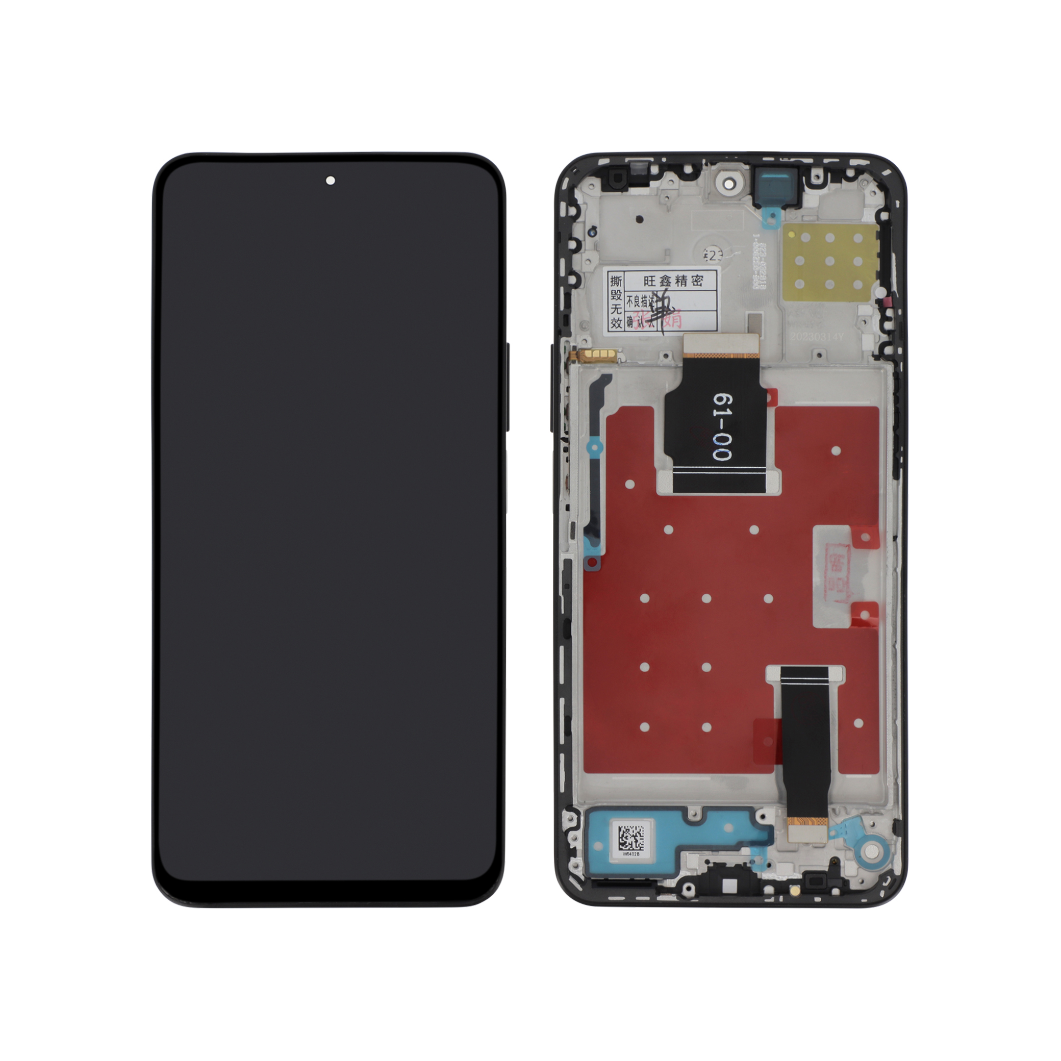 Display complet cu ramă Honor 90 Lite Negru Compatibil