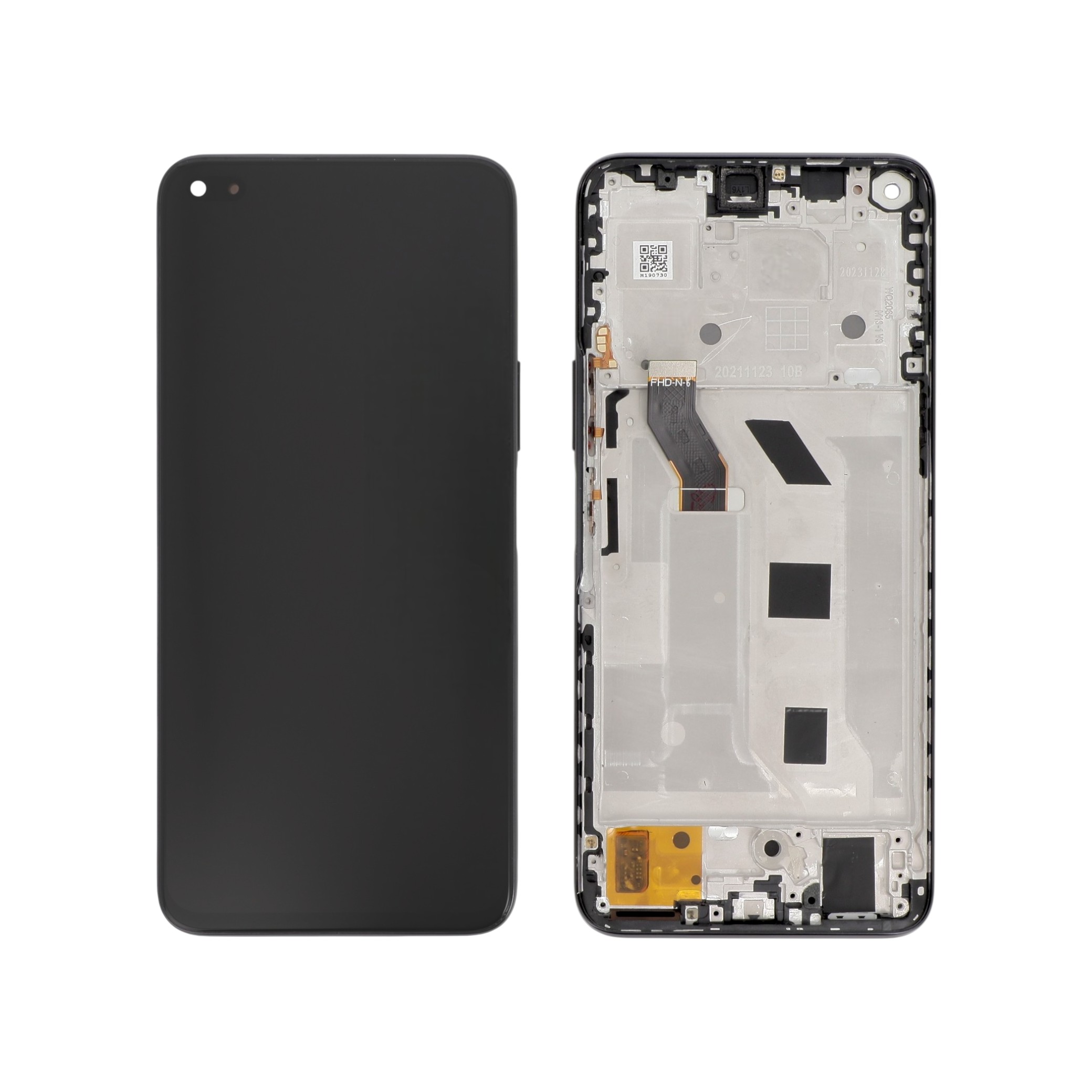 Display complet cu ramă Honor 50 Lite Negru Compatibil