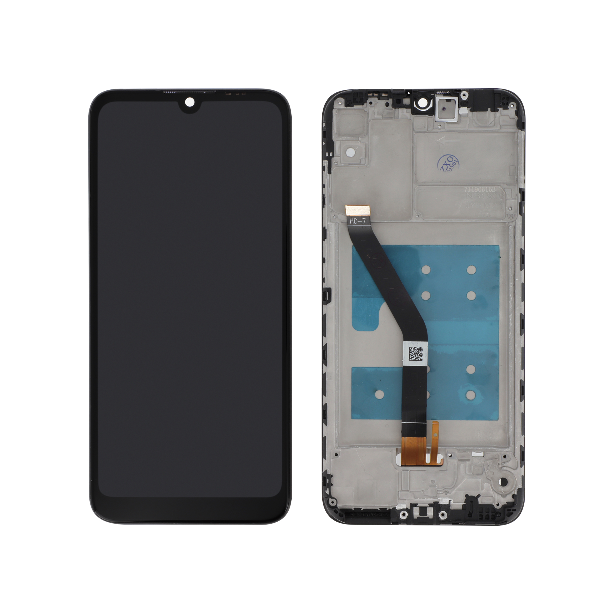 Display complet cu rama Honor 8A / Huawei Y6s, Compatibil