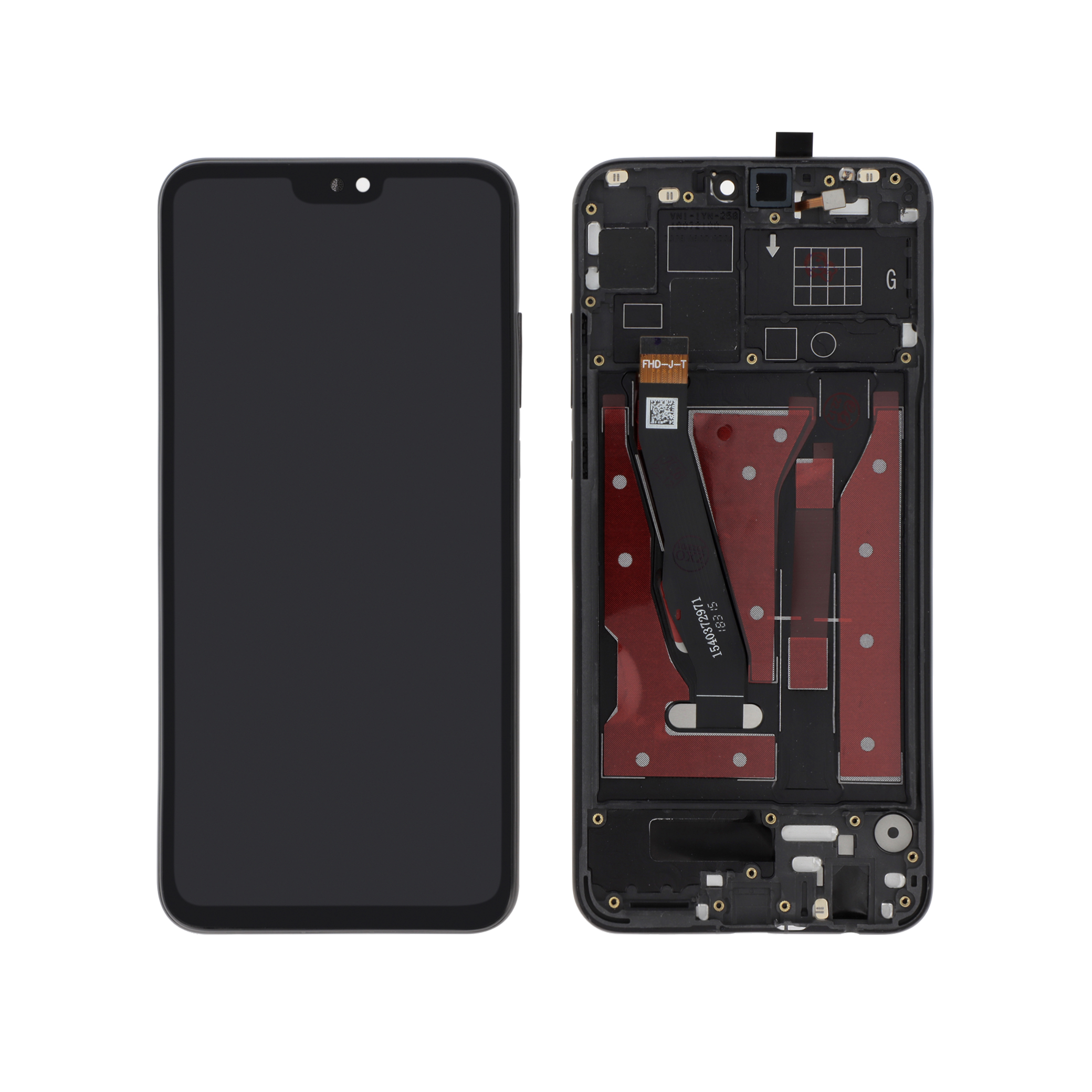 Display complet cu rama Honor 8X Negru Compatibil