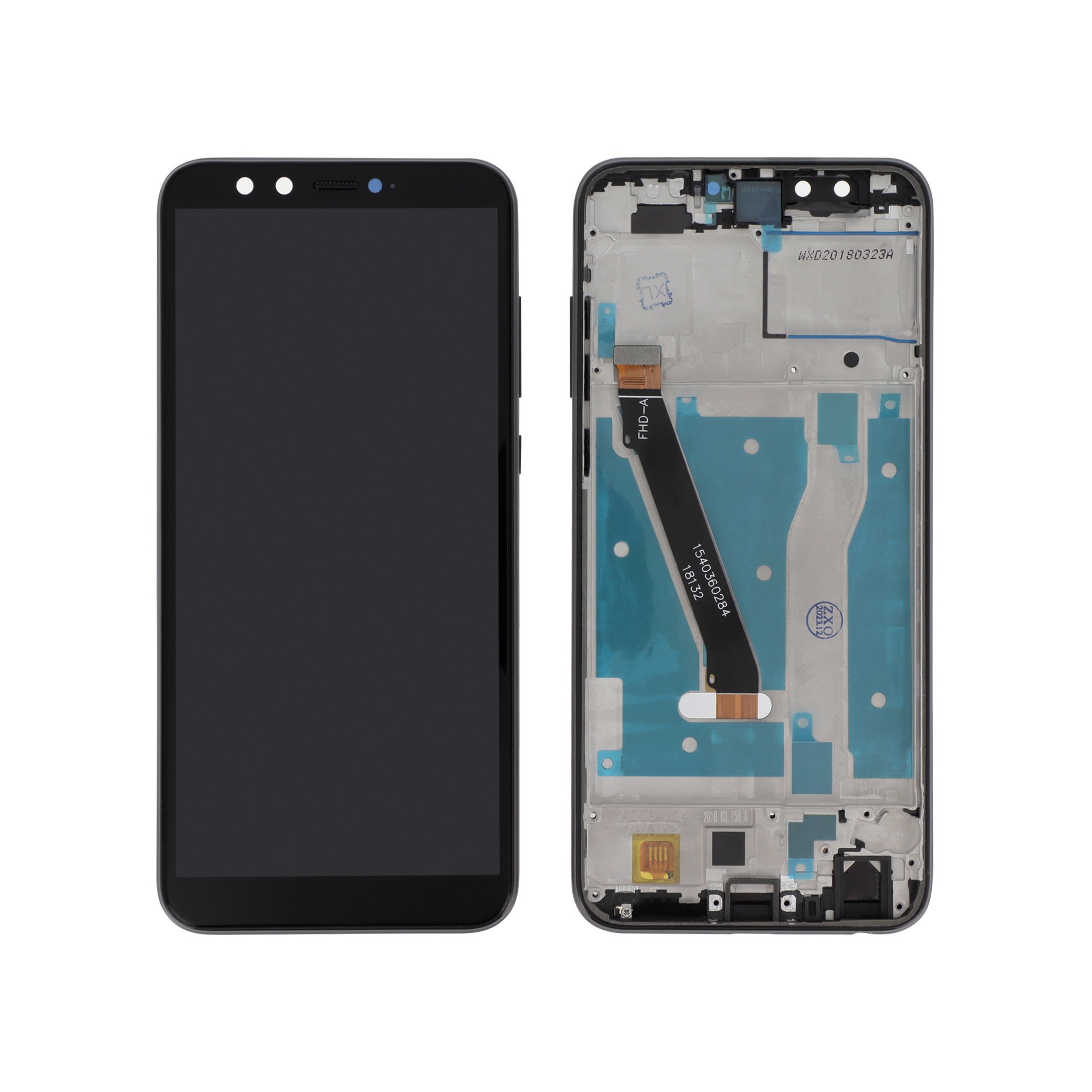 Display complet cu rama Honor 9 Lite Negru Compatibil