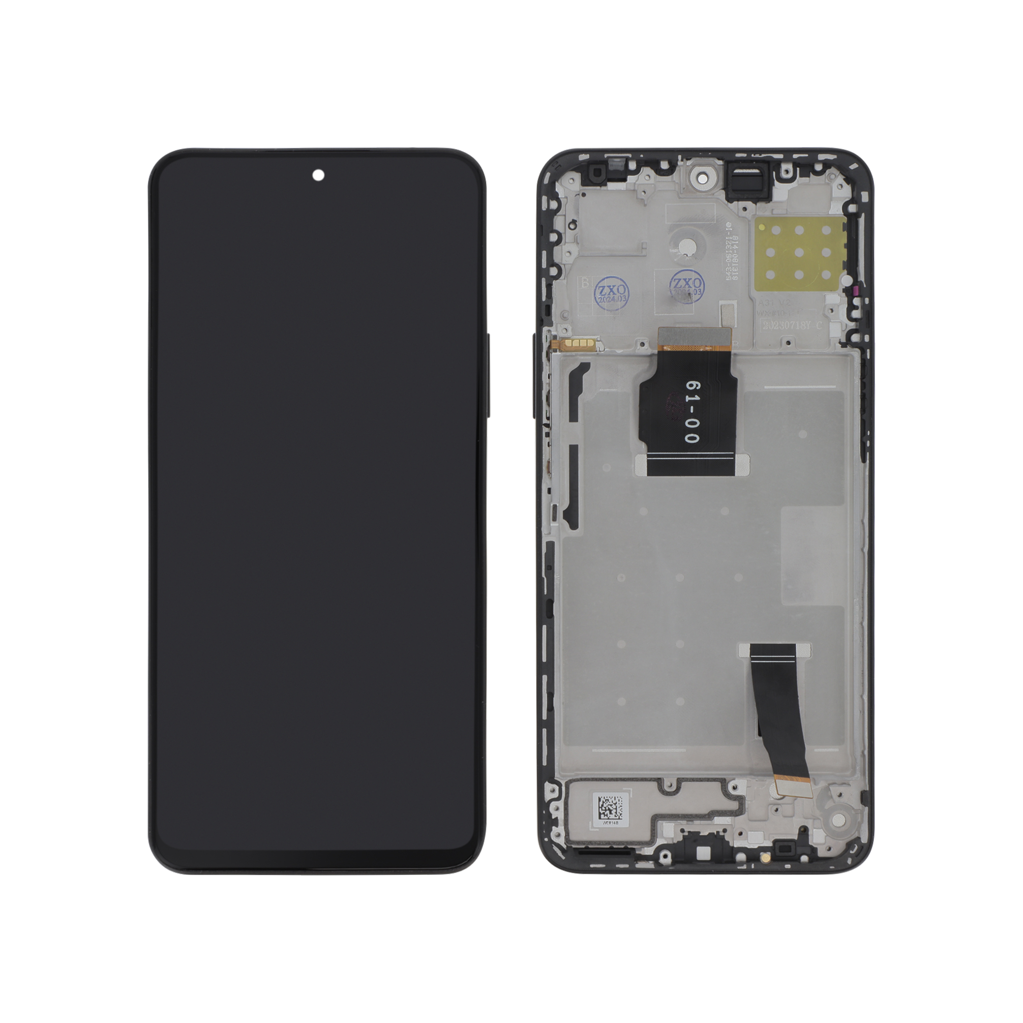 Display complet cu ramă Honor X8a Negru Compatibil