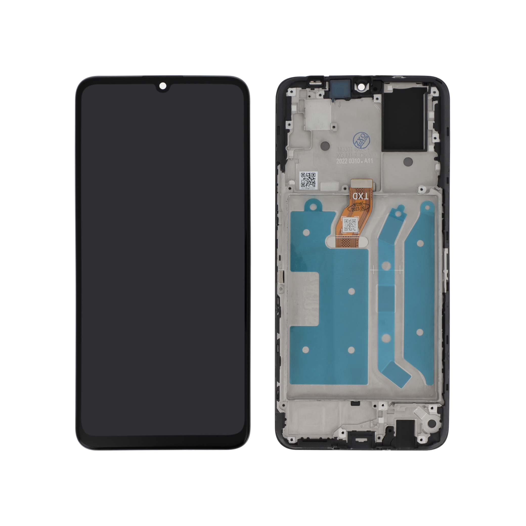 Display complet cu ramă Honor X7 Negru Compatibil