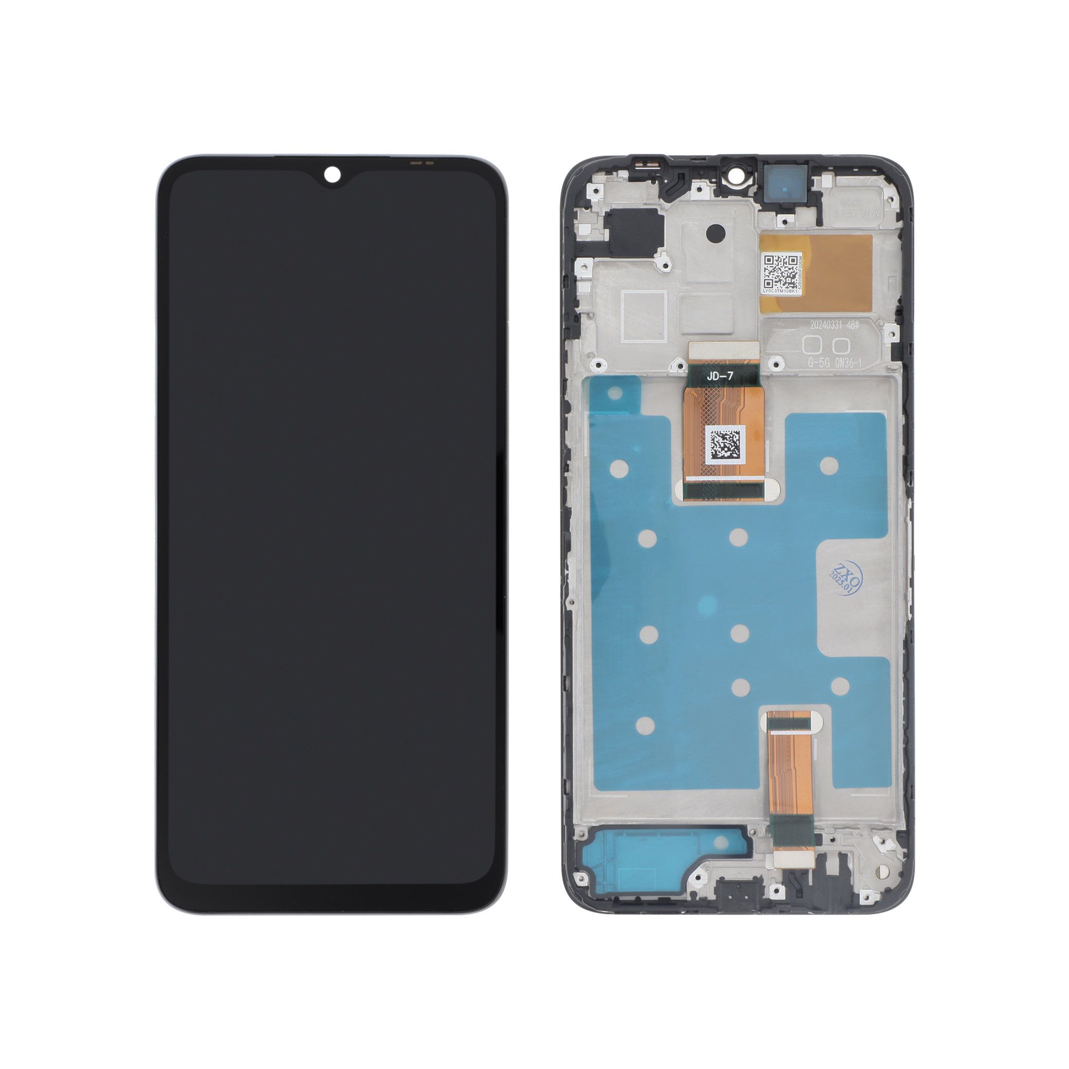 Display complet cu ramă Honor X6b Black Compatibil