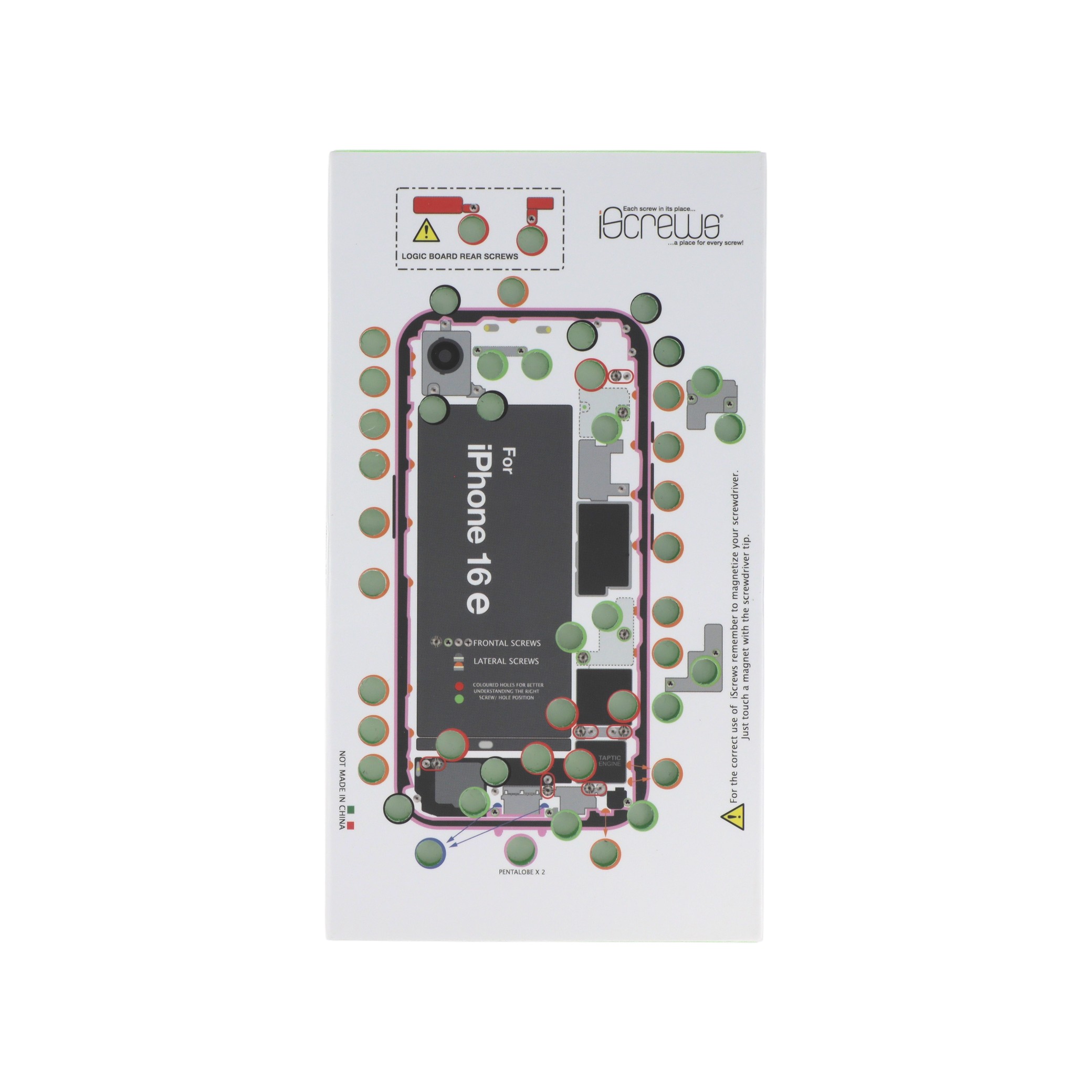 Tava organizare suruburi iScrews iPhone 16e