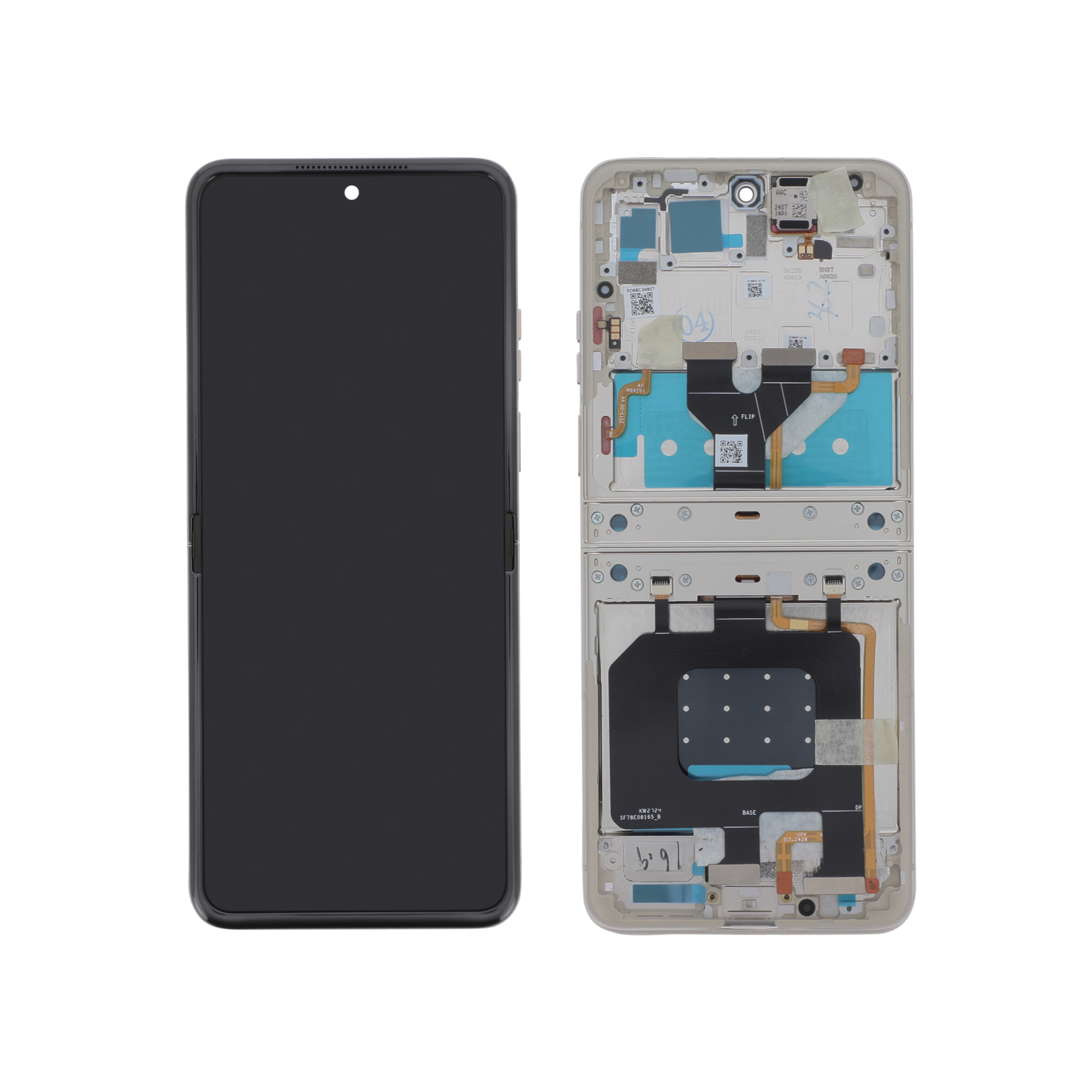 Display complet Motorola Razr 50 Silver Service Pack