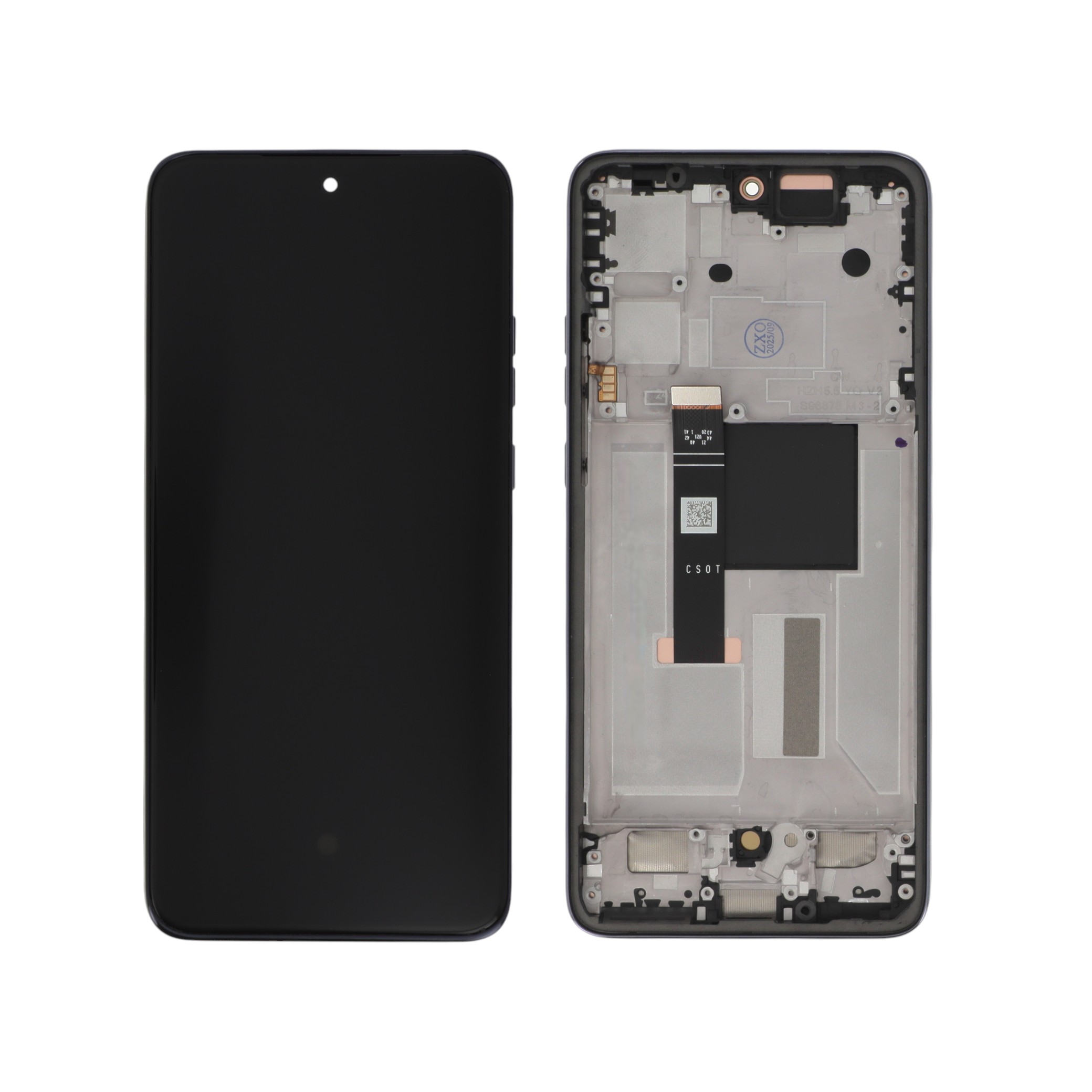 Display complet cu ramă Gray Motorola Edge 50 Neo Reconditionat
