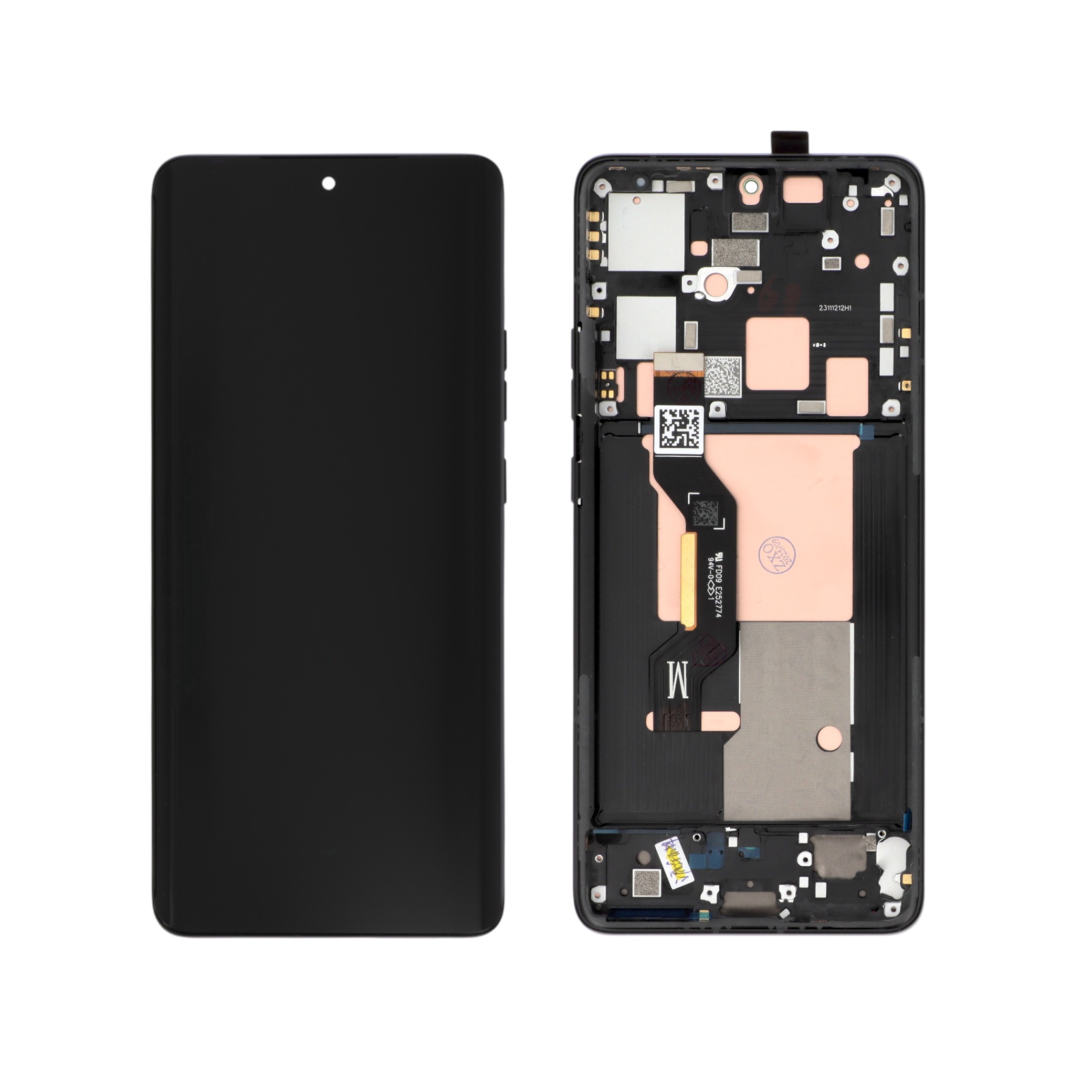 Display complet cu ramă Motorola Edge 50 Pro Black Reconditionat