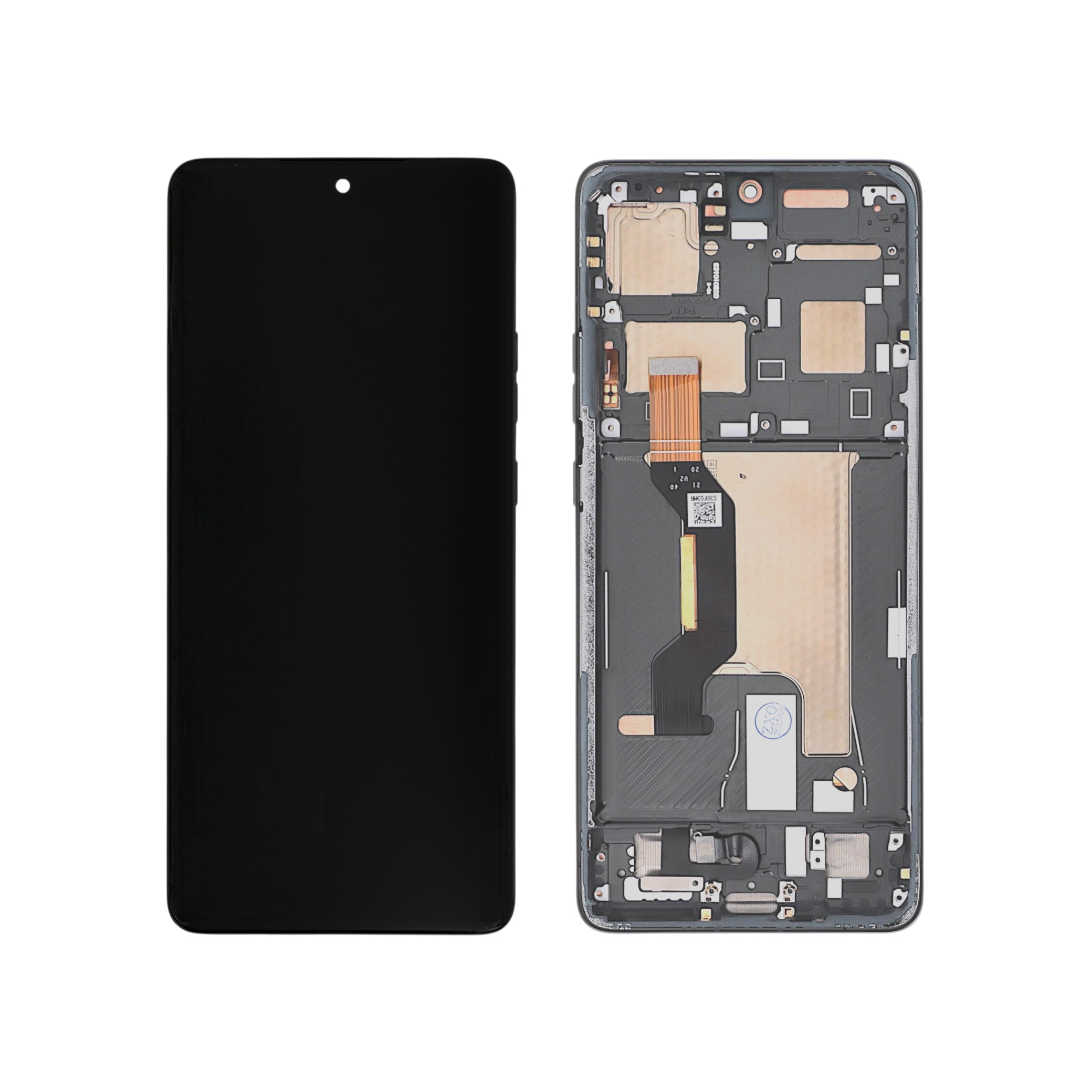 Display complet cu ramă Motorola Edge 50 Ultra Forest Grey Compatibil