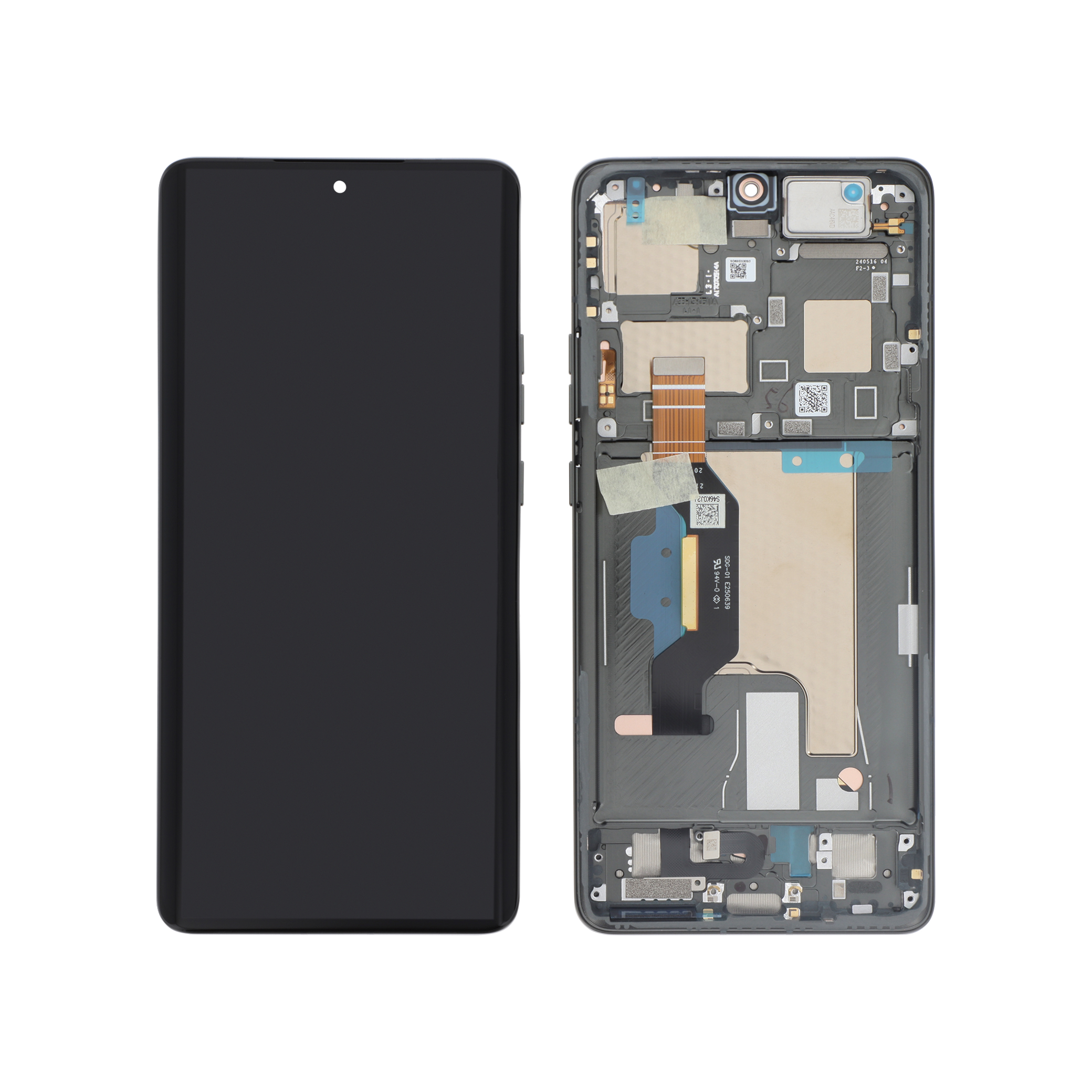 Display complet Motorola Edge 50 Ultra Forest Grey Service Pack